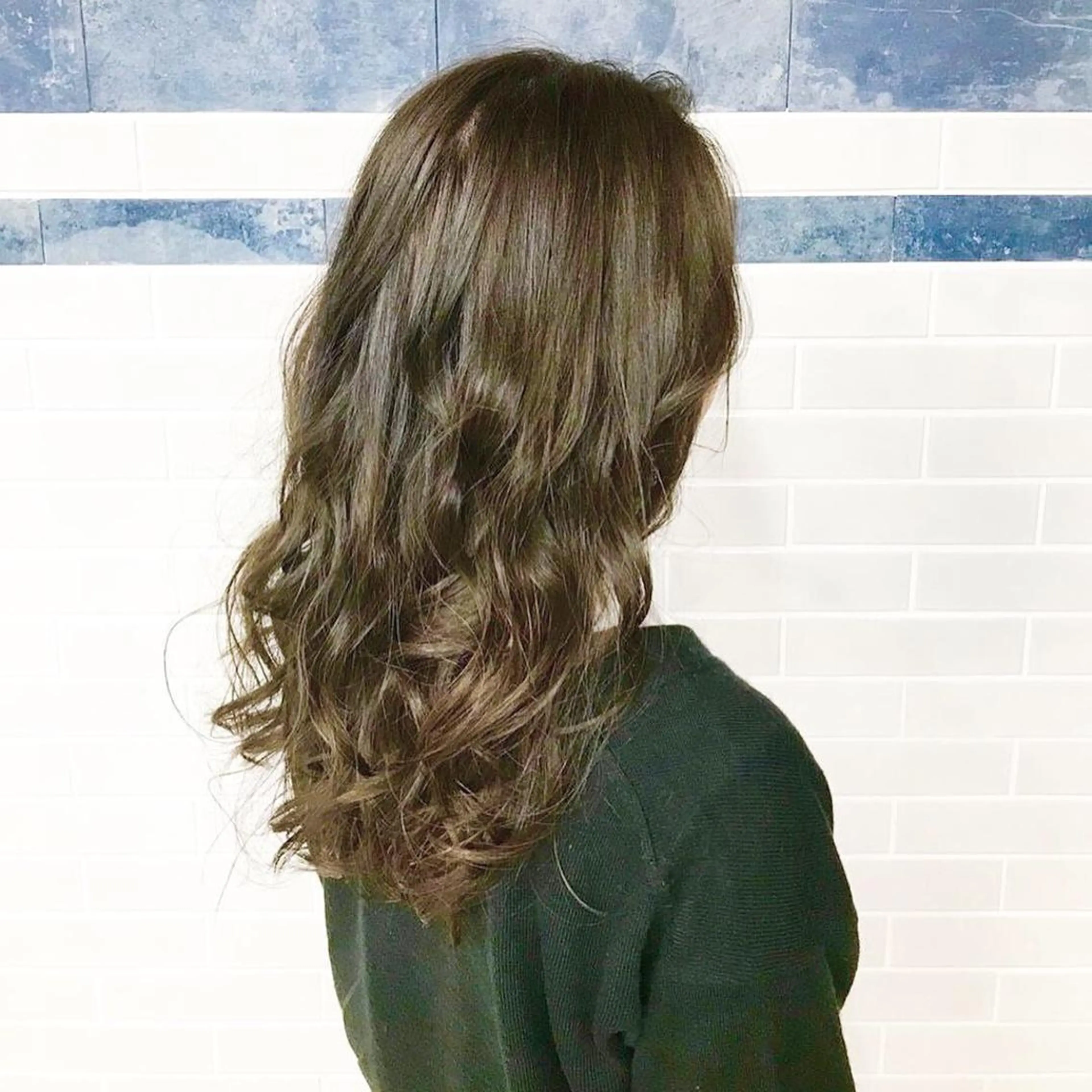 セミロング カラー アディクシーカラー ベージュカラー オリーブベージュ カット ヘアカラー トリートメント ❤️Ruminate 日暮里店❤️のヘアスタイル