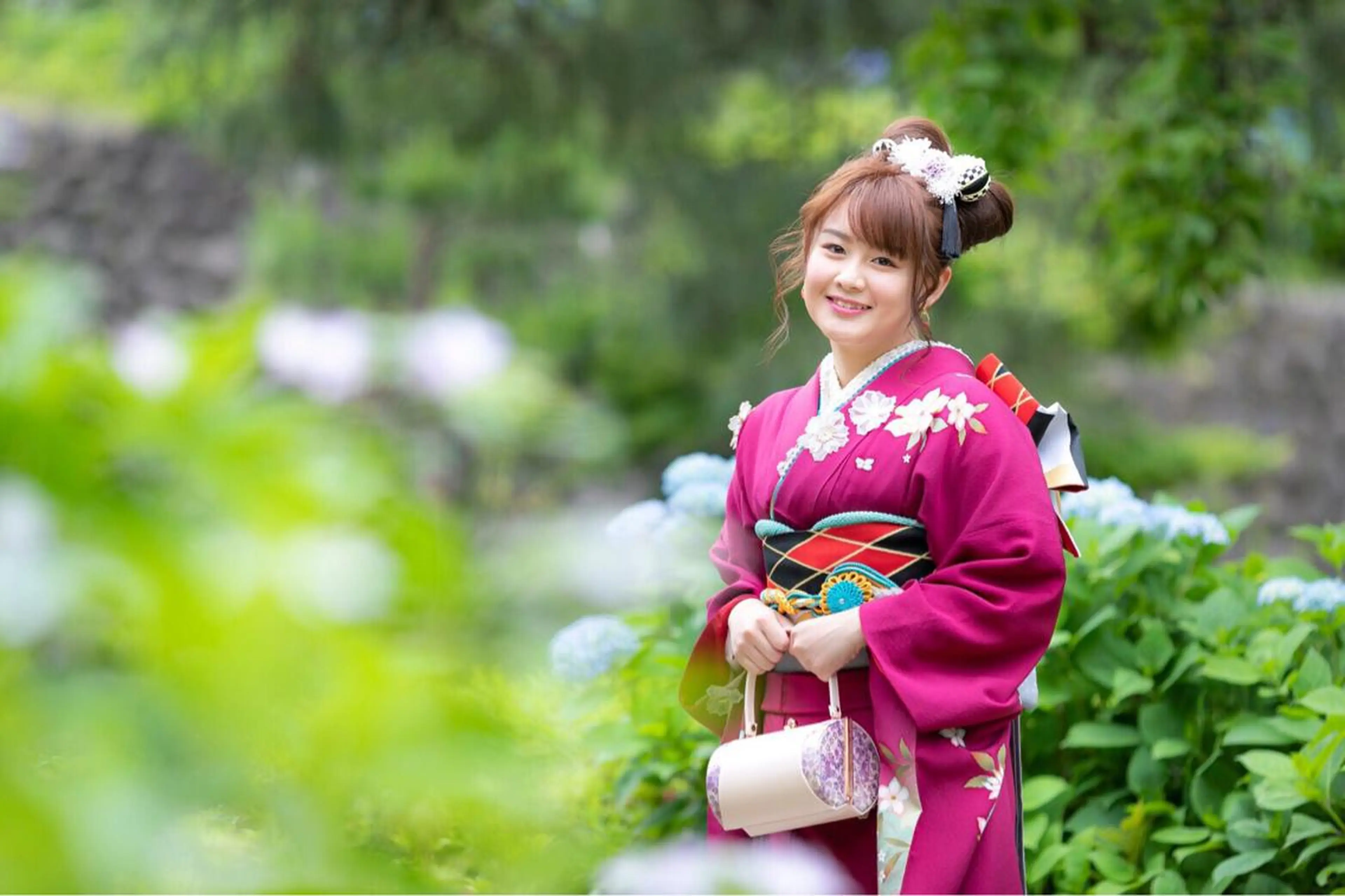 セミロング カラー ヘアアレンジ マツエク・マツパ 田中 佐枝子のヘアスタイル