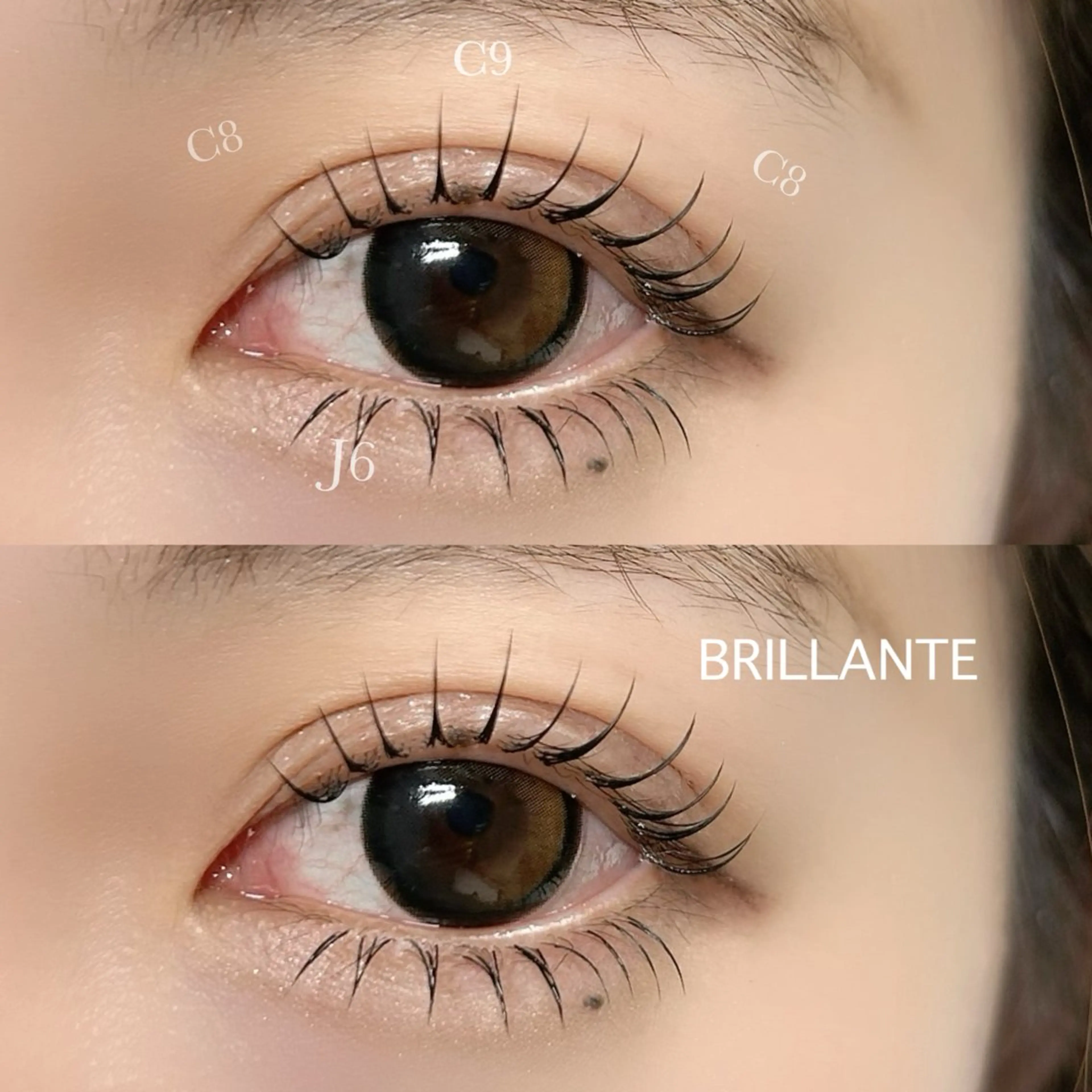 マツエク・マツパ BRILLANTE -ブリアンテ-のマツエク・マツパデザイン