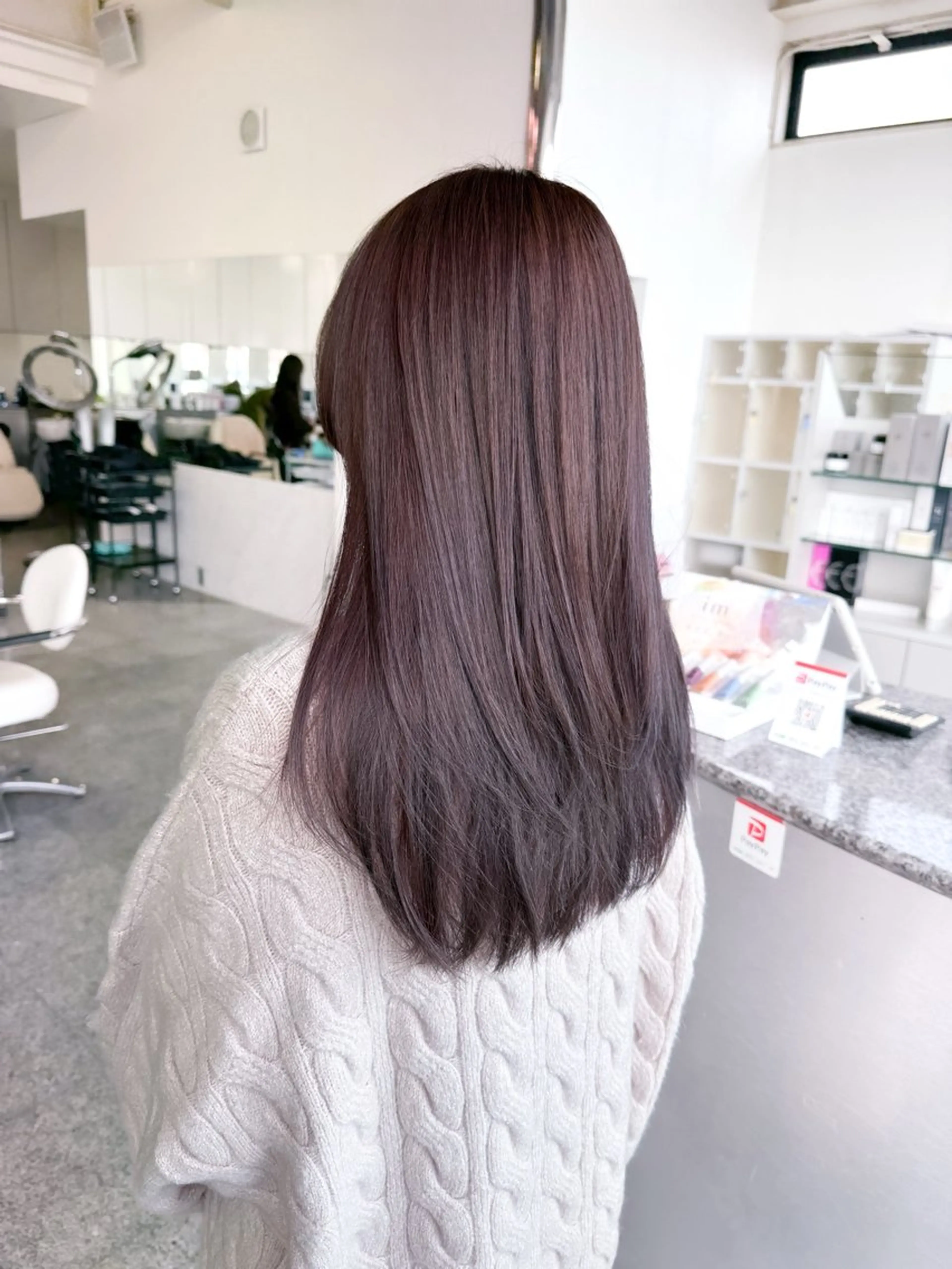 セミロング カラー グレージュ ラベンダーカラー ラベンダーグレージュ ラベンダーグレー 🫧ヒシダアキ taboo.i🫧のヘアスタイル