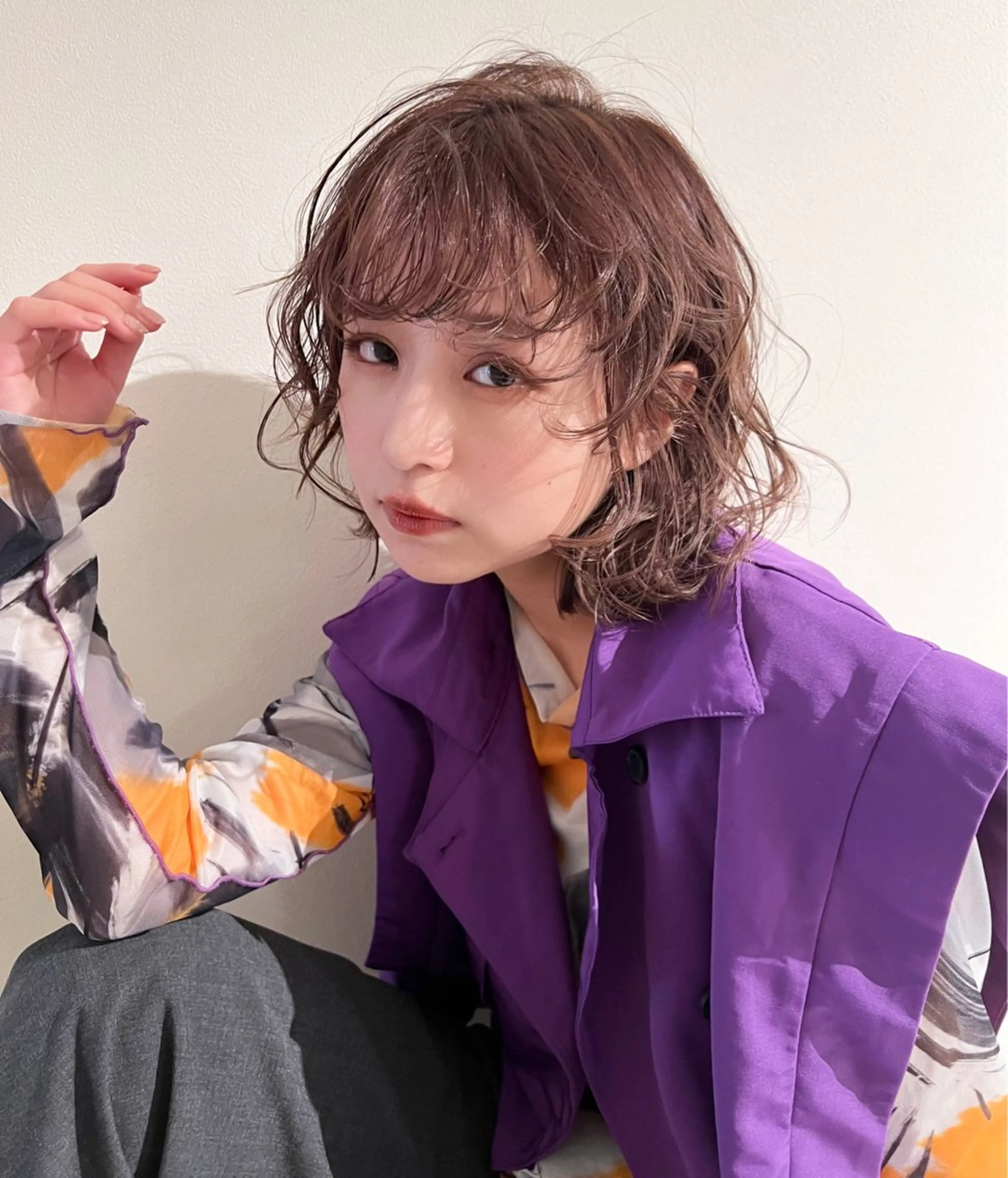 ケアブリーチ&ダブルカラー+内部修復トリートメントの写真