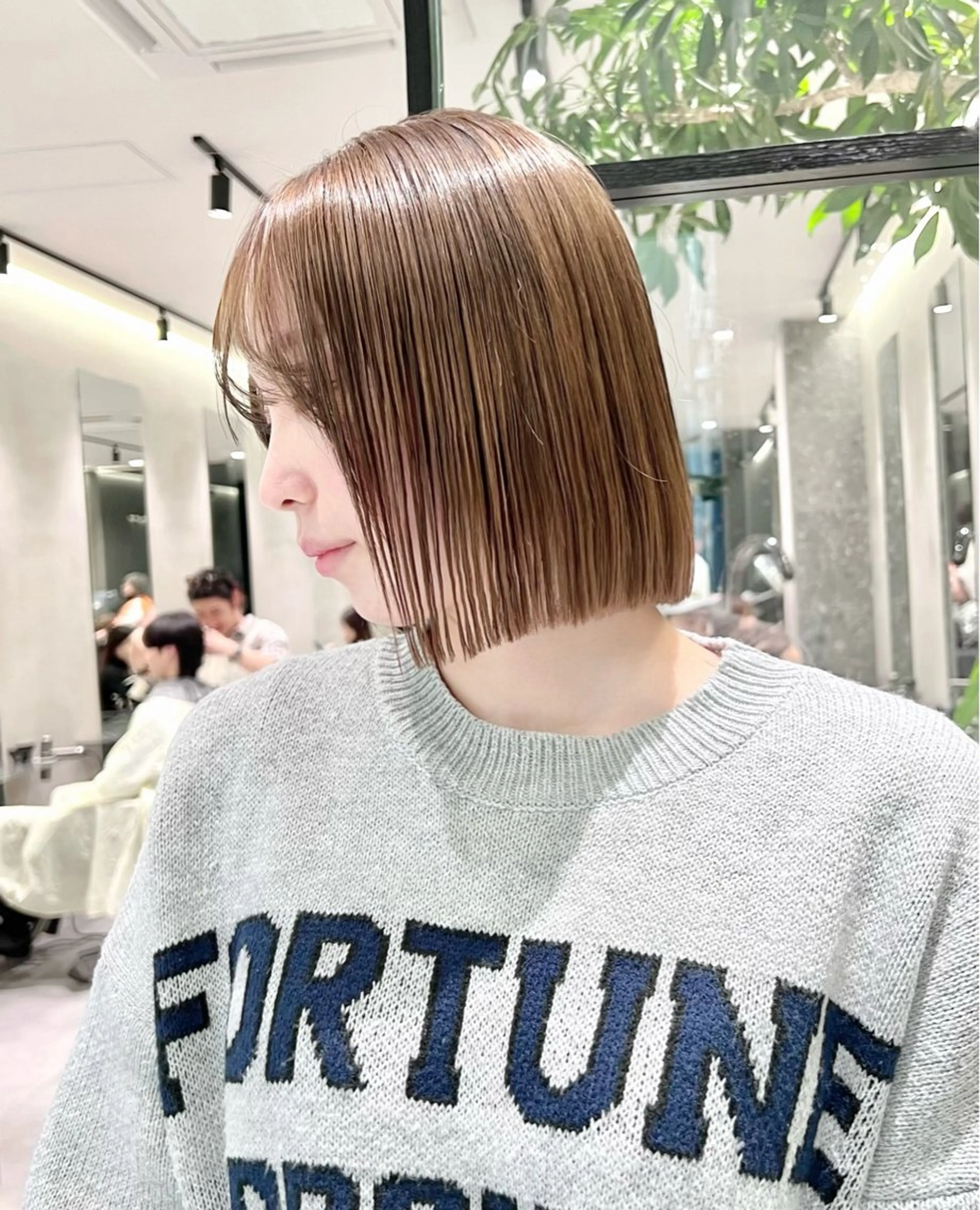 【💎ボブ限定💎】🫧ボブ大人気🫧カット+ブリーチWカラー+トリートメント(パーソナルカラーでの似合わせが好評の写真