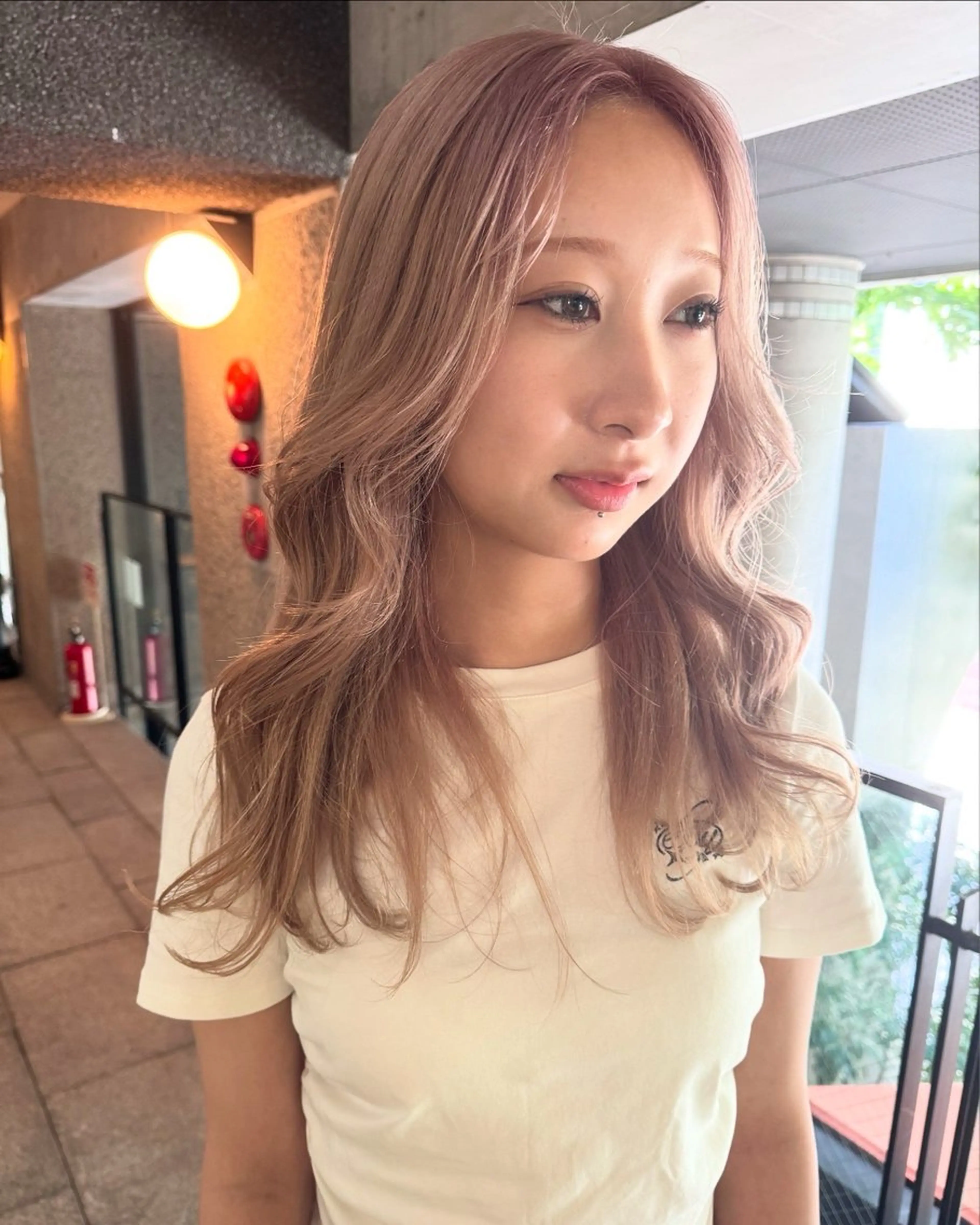 セミロング saki/メンズパー マ・デザインカラーのヘアスタイル