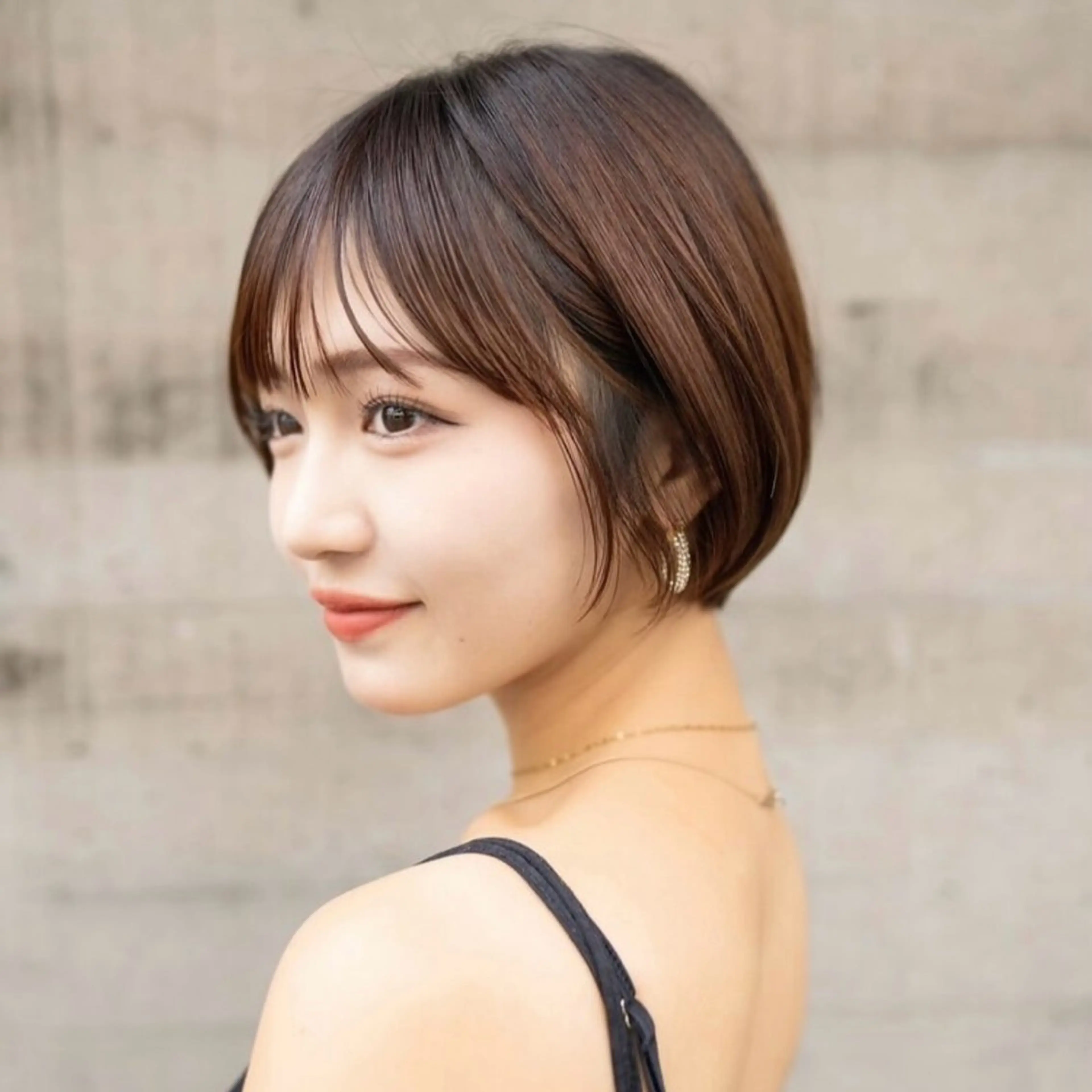 ショート 落合 美穂のヘアスタイル