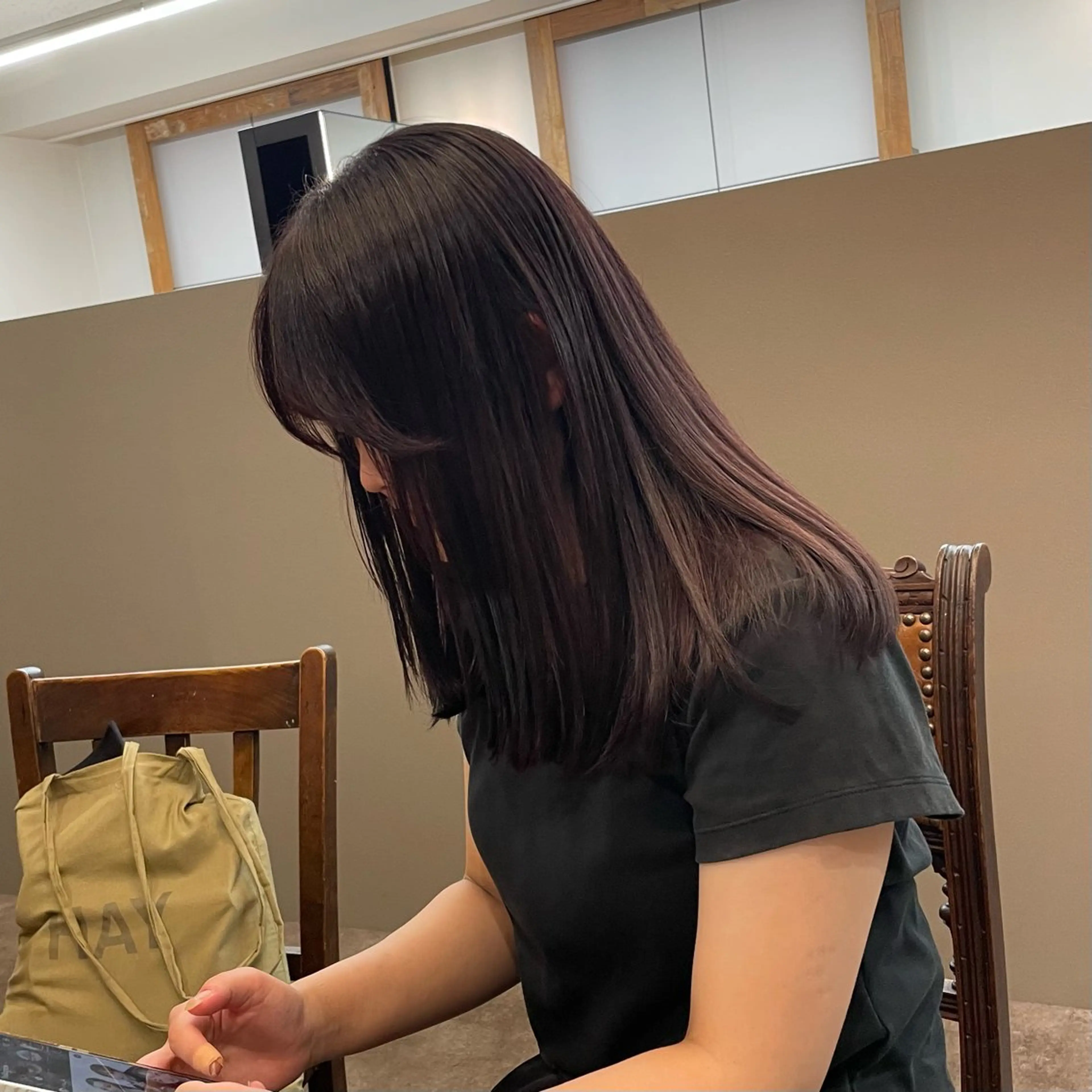 うるツヤカラー🎨＋毛先カット🫧✂️の写真