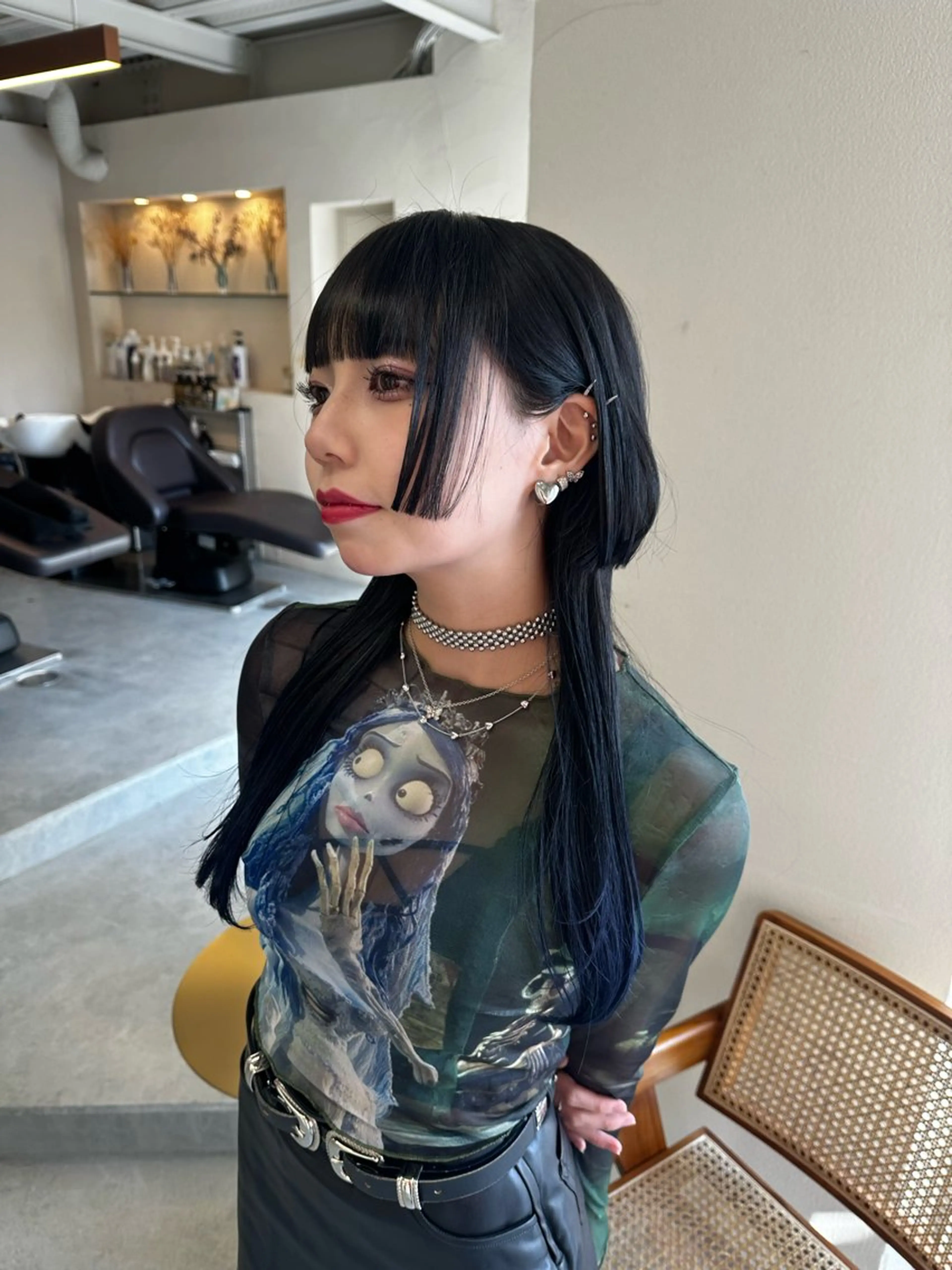 ロング カラー カット ヘアカラー トリートメント ハイトーン×似合わせ 🌱中川慎之介のヘアスタイル