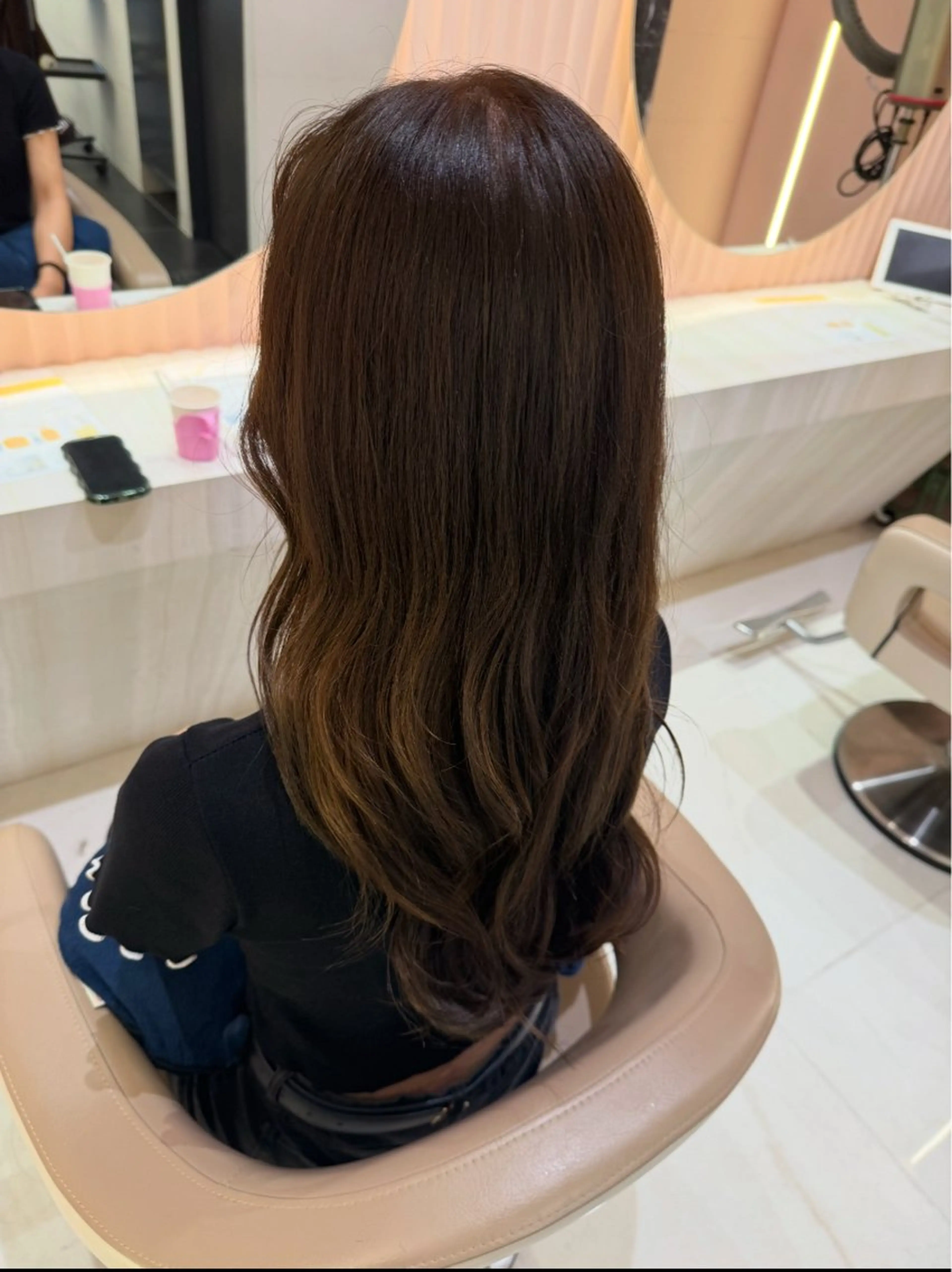 カラー ブラウンカラー ヘアカラー ヘッドスパ 中島 菜月のヘアスタイル