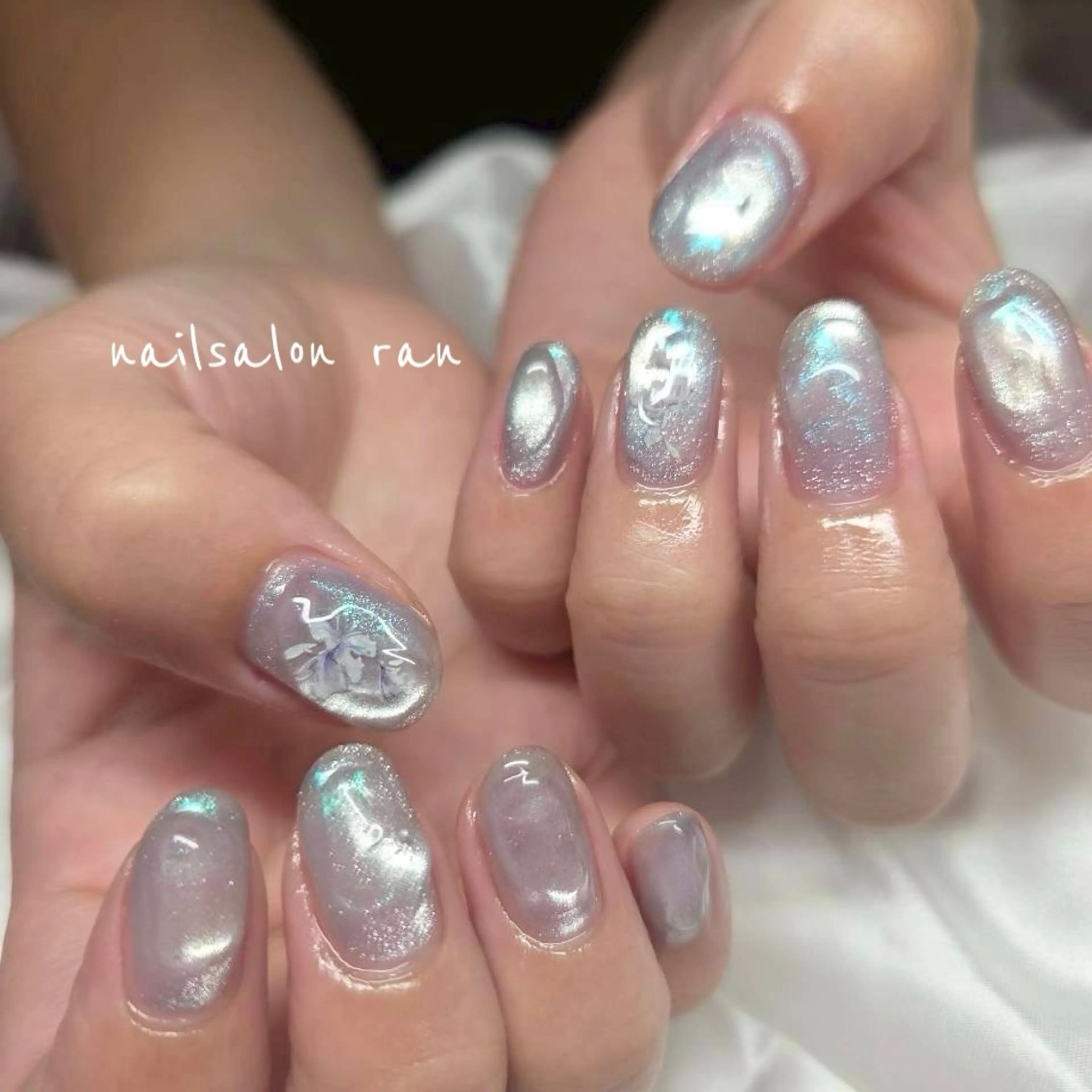 ネイル マグネットネイル nailsalon ranのネイルデザイン
