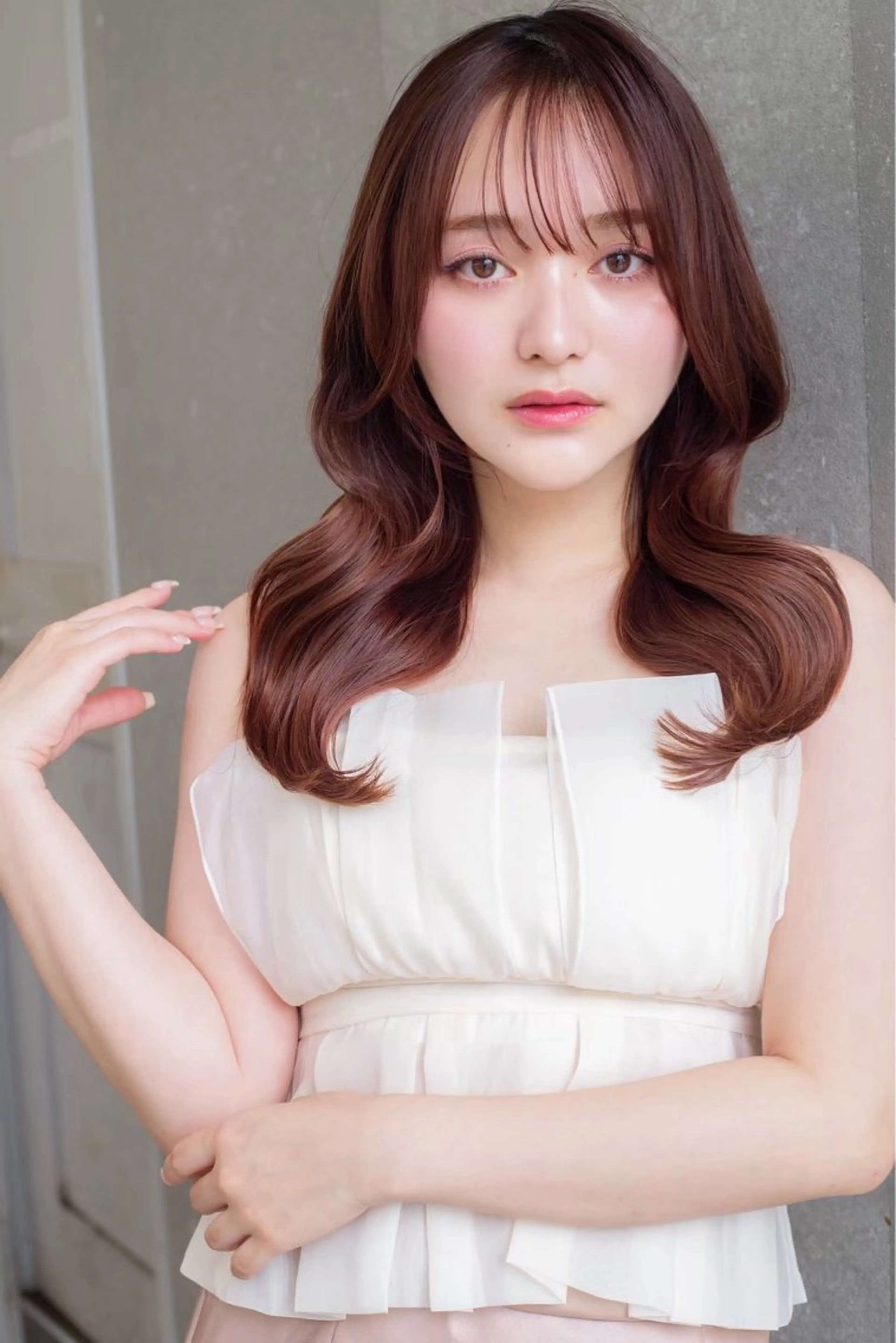 ロング 矯正/艶髪/レイヤー /ボブ/桒山航季のヘアスタイル