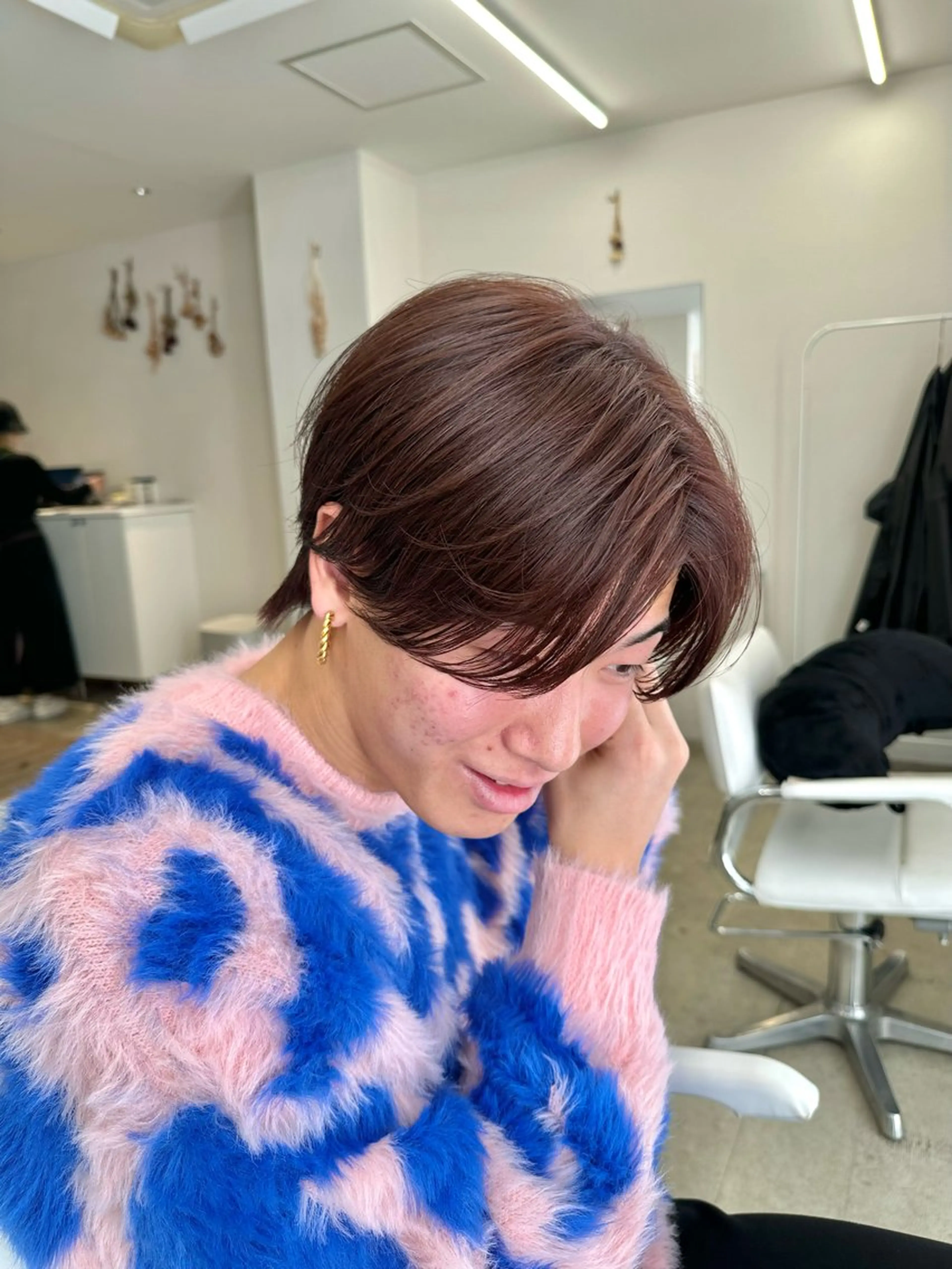 カラー メンズ センターパート カット ヘアカラー 園冬稀/メンズカット /メンズパーマのヘアスタイル