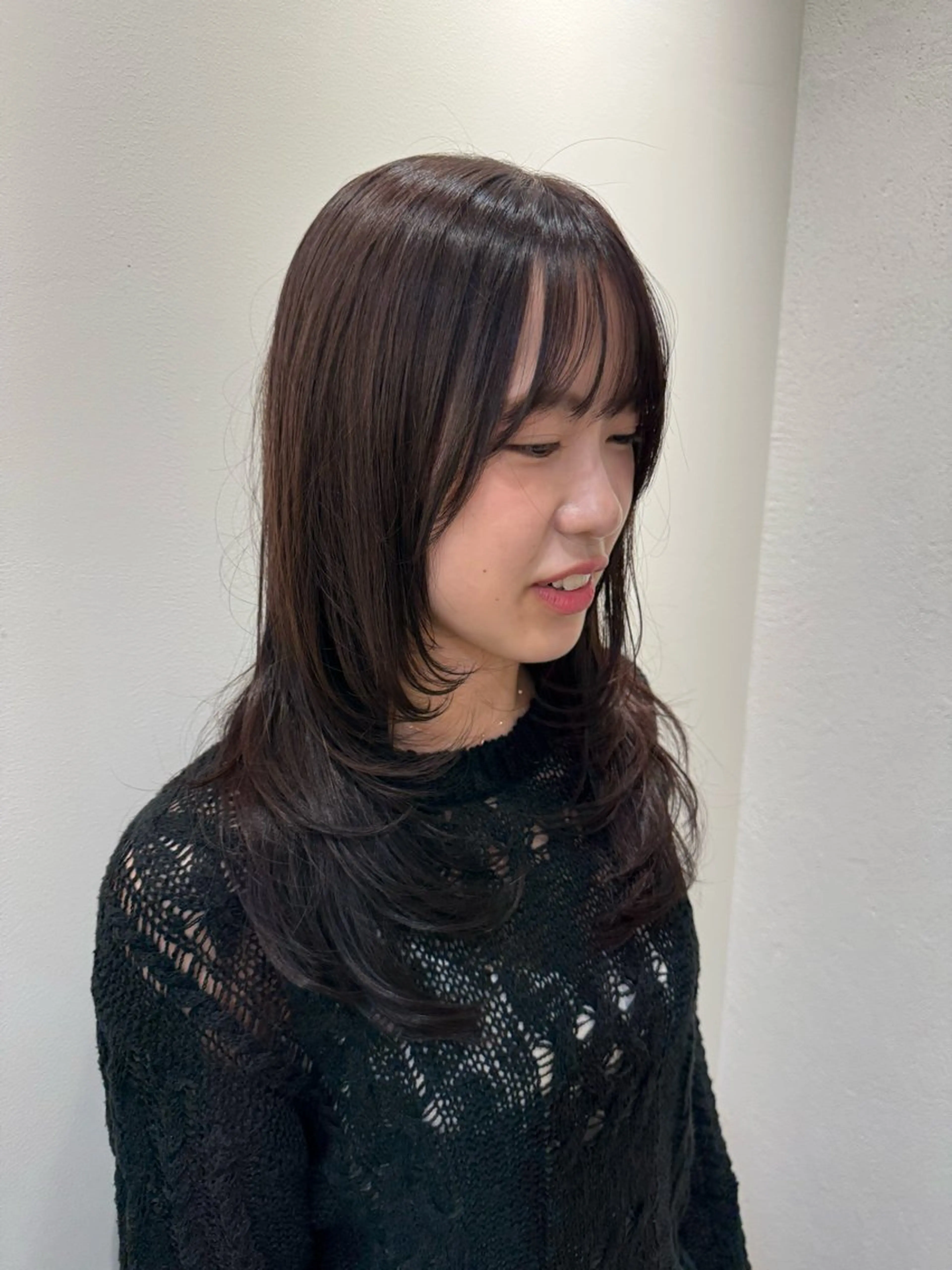 ロング レイヤーカット カット ヘアカラー トリートメント 大船🫧ボブ・レイヤ ー・メンズ持田樹のヘアスタイル