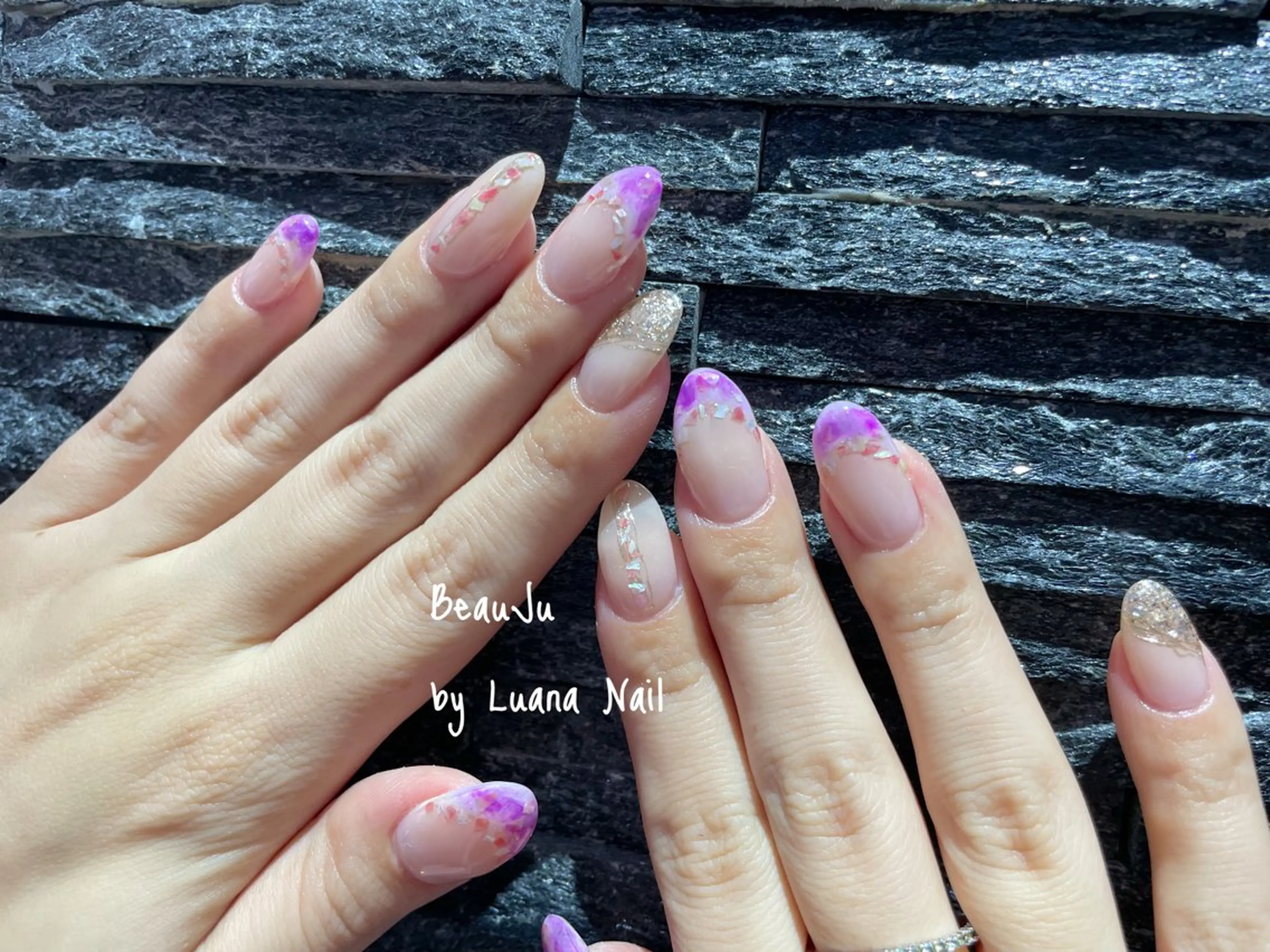 ネイル ミラーネイル ハンドネイル BeauJu by Luana Nailのネイルデザイン