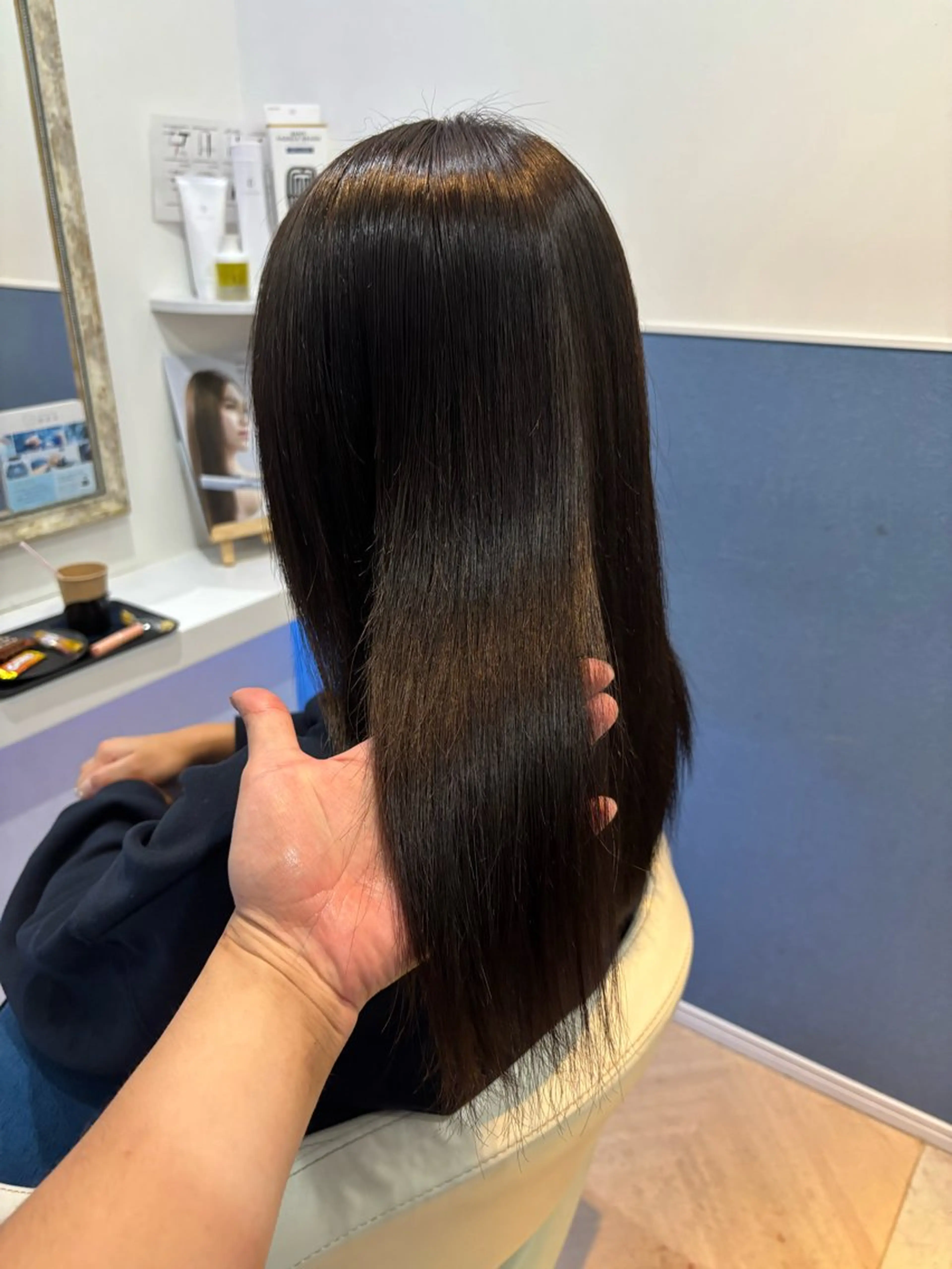 ロング カット 縮毛矯正 トリートメント ヘッドスパ ze sealのヘアスタイル