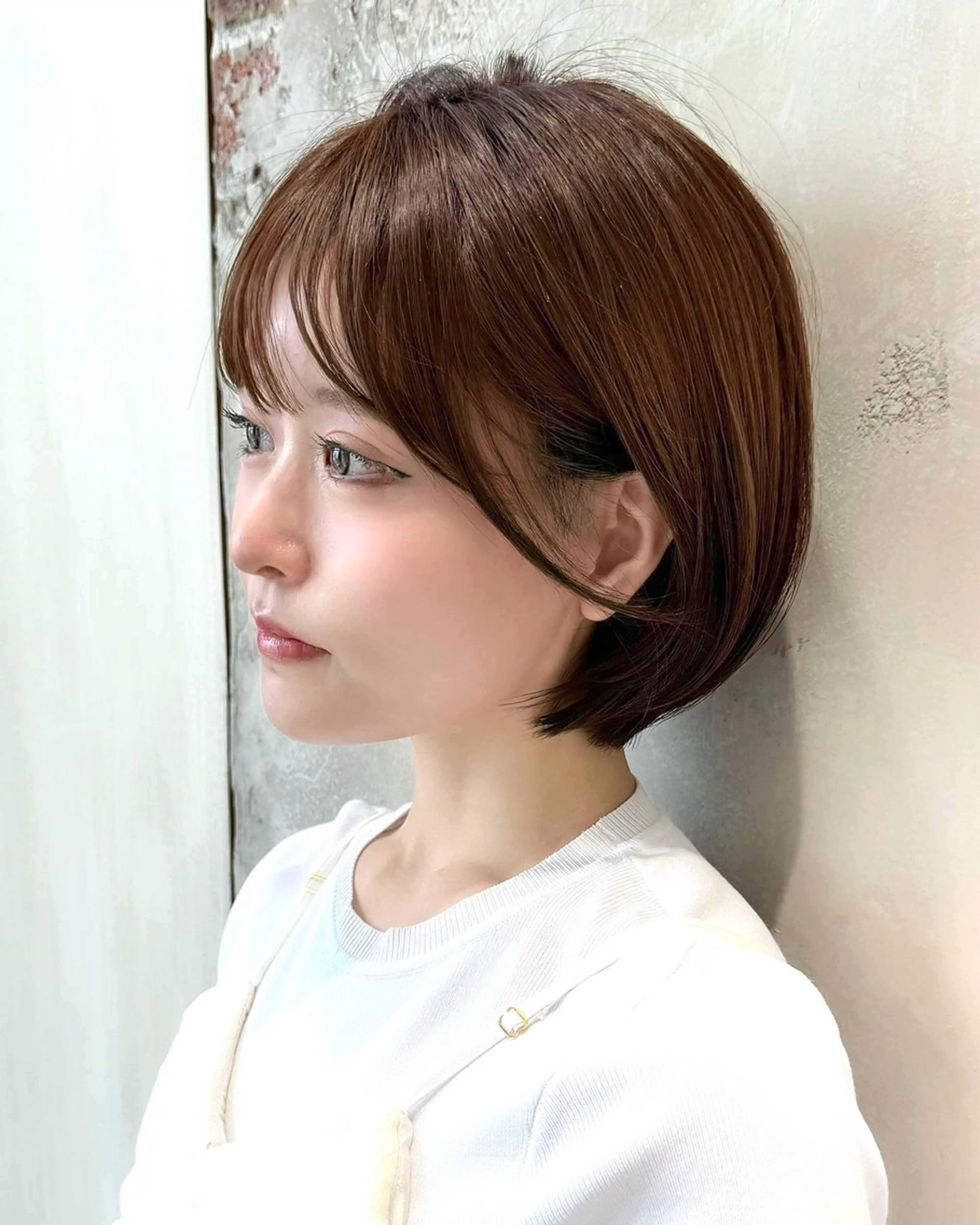 ショート カラー カット ヘアカラー トリートメント 💍新宿ショート 💍岩田莉奈のヘアスタイル