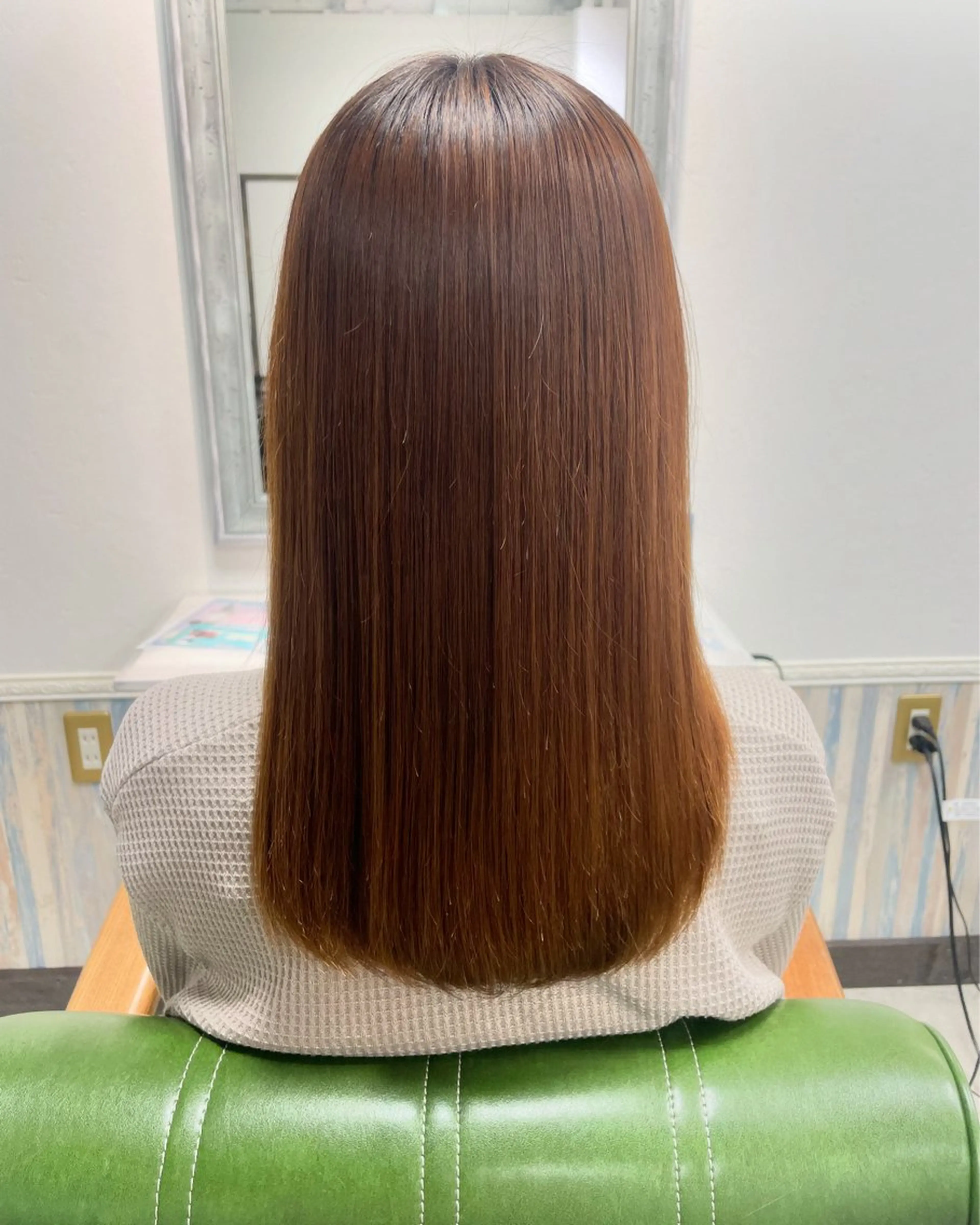 💐前髪カット➕Tゾーン酸性ストレート💐メニュー🤍𐙚の写真