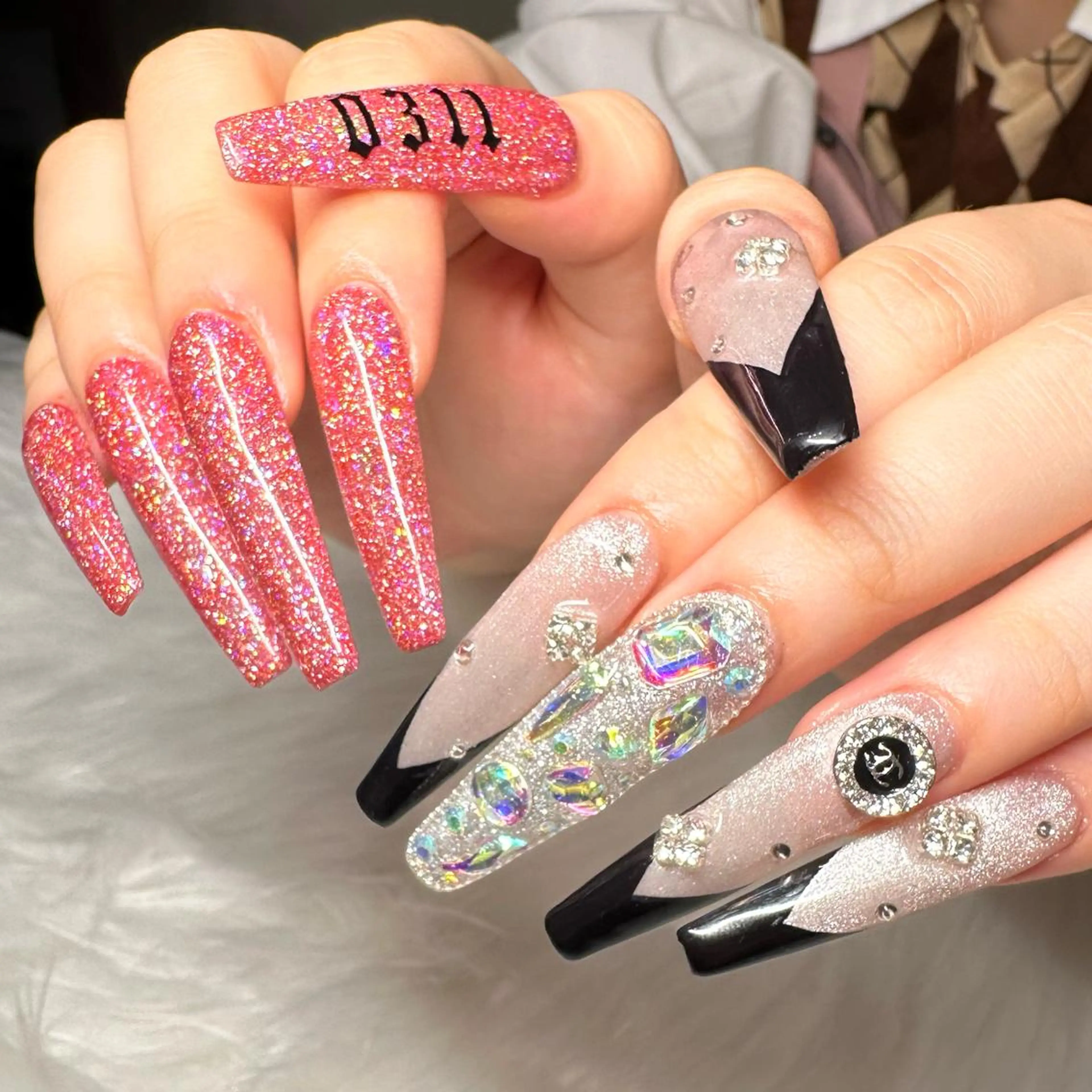 ロング ネイル ハンドネイル Nailist Amiのネイルデザイン