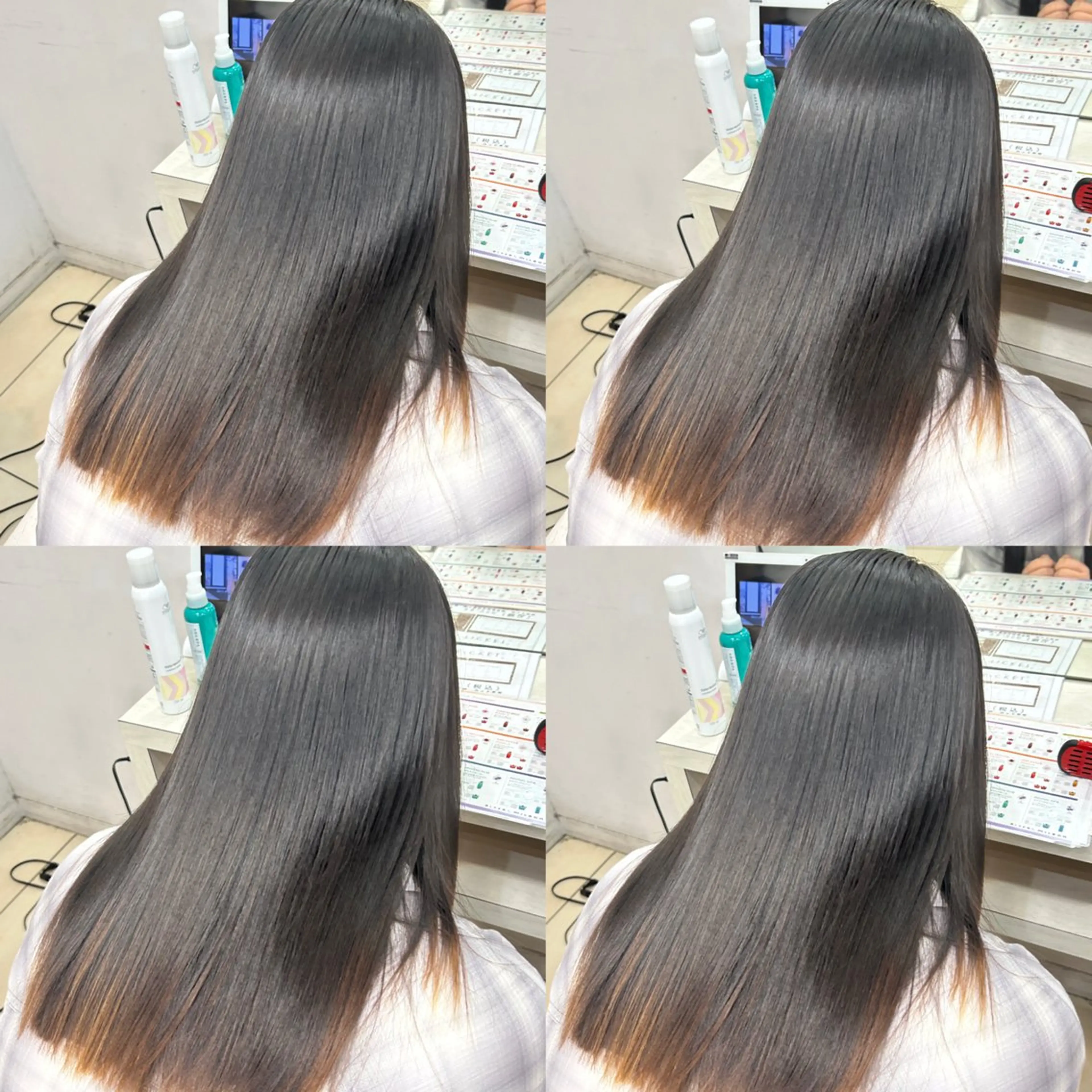 セミロング 髪質改善 トリートメント カット ヘアカラー トリートメント 【髪質改善カラー】 瀧田嵐士🇰🇷のヘアスタイル