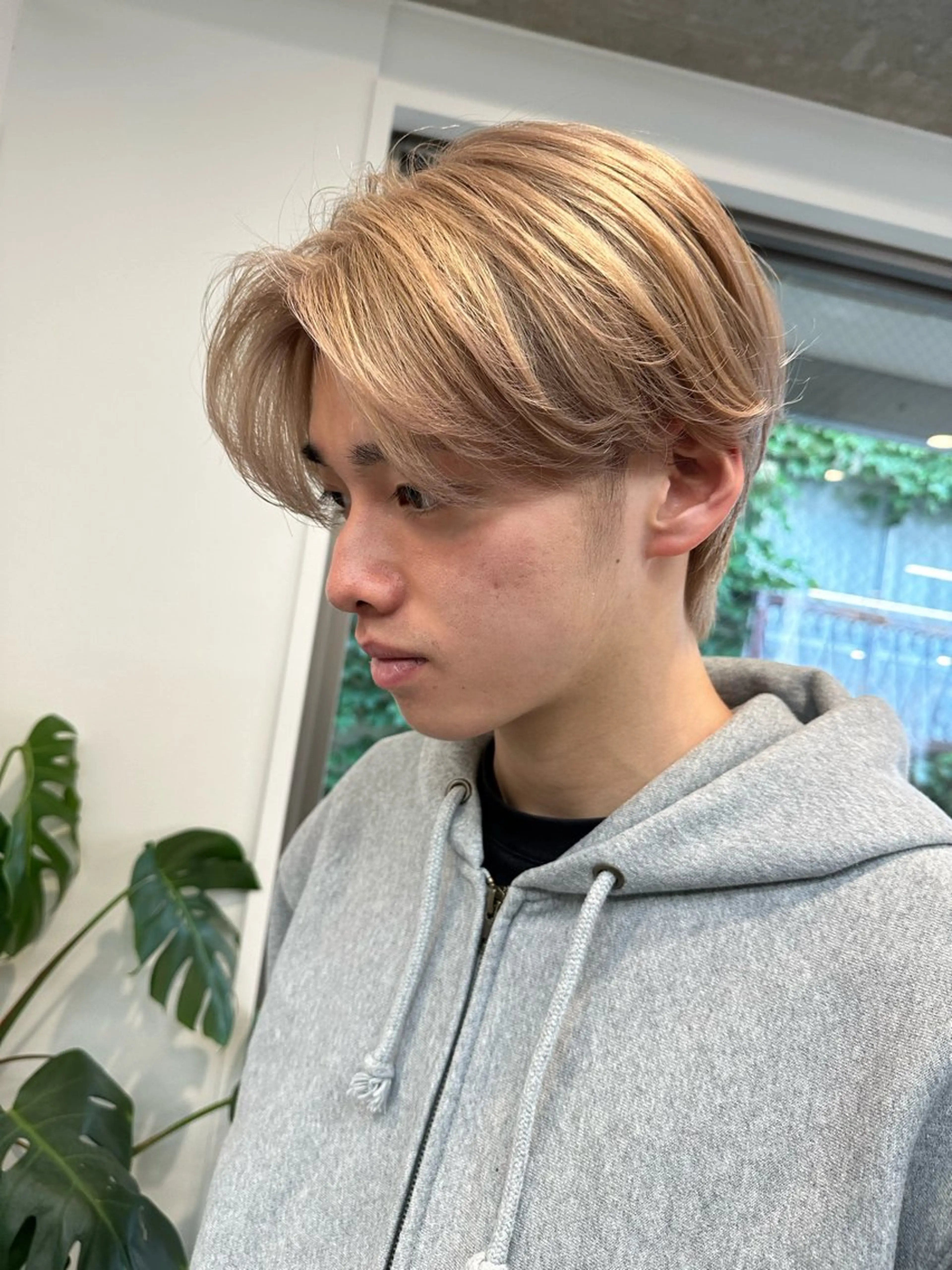 メンズ ミルクティーベージュ /ボブ/あげは🎀のヘアスタイル