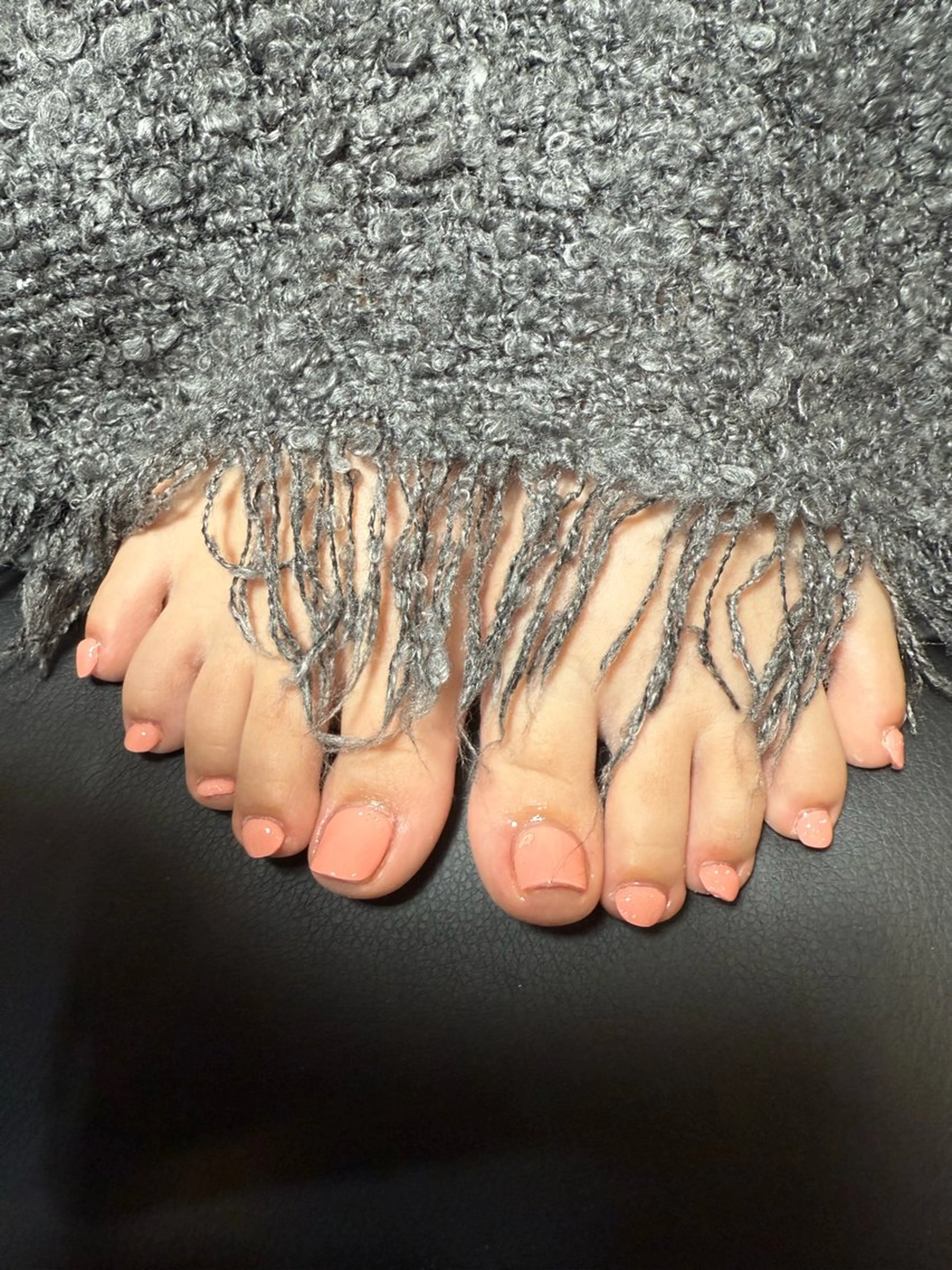 ネイル ワンカラーネイル ピンク フットネイル nail Haruのネイルデザイン