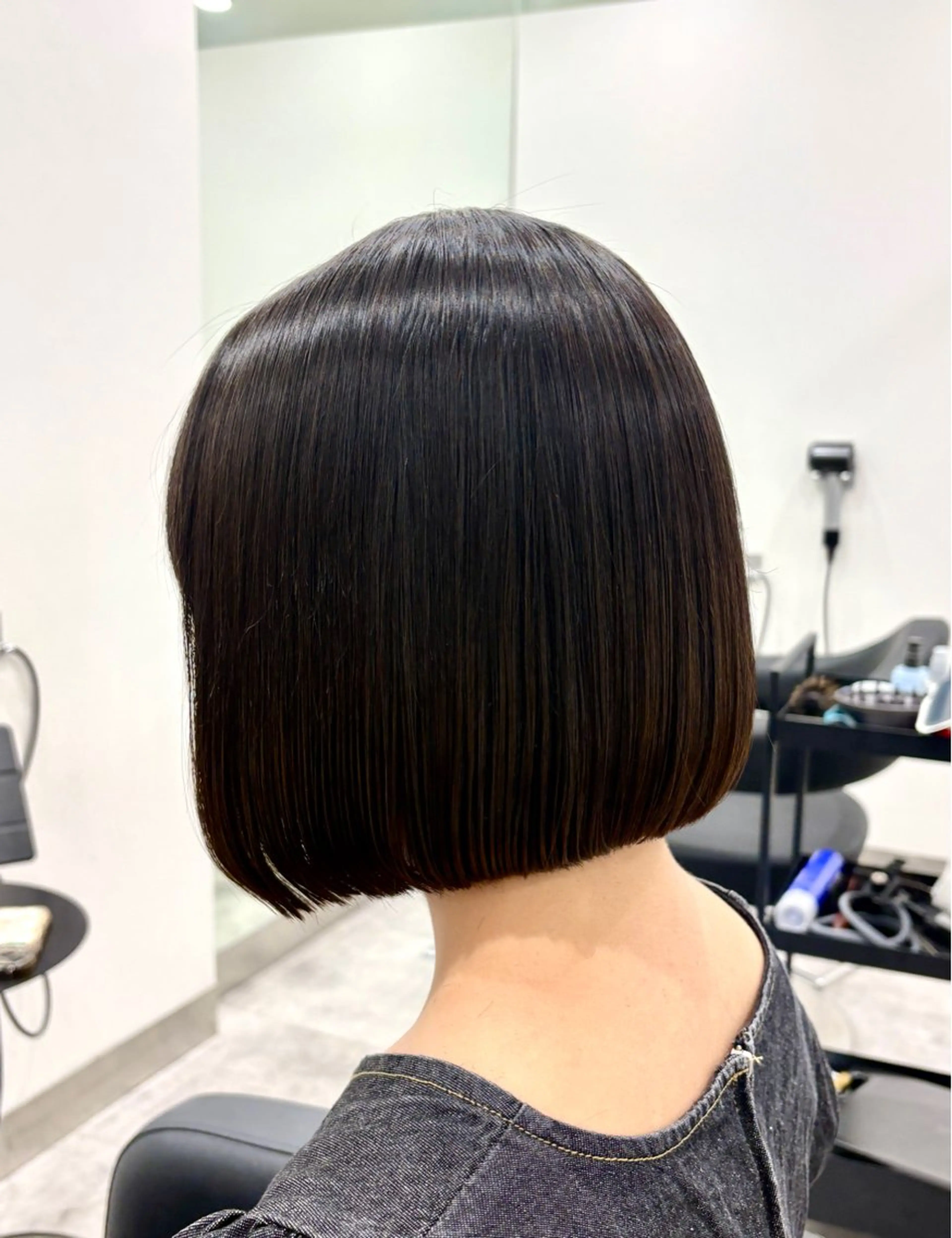 ショート ヘアアレンジ ボブ 韓国風ヘア レイヤーカット 💝似合わせカット& カラーUruna💝のヘアスタイル