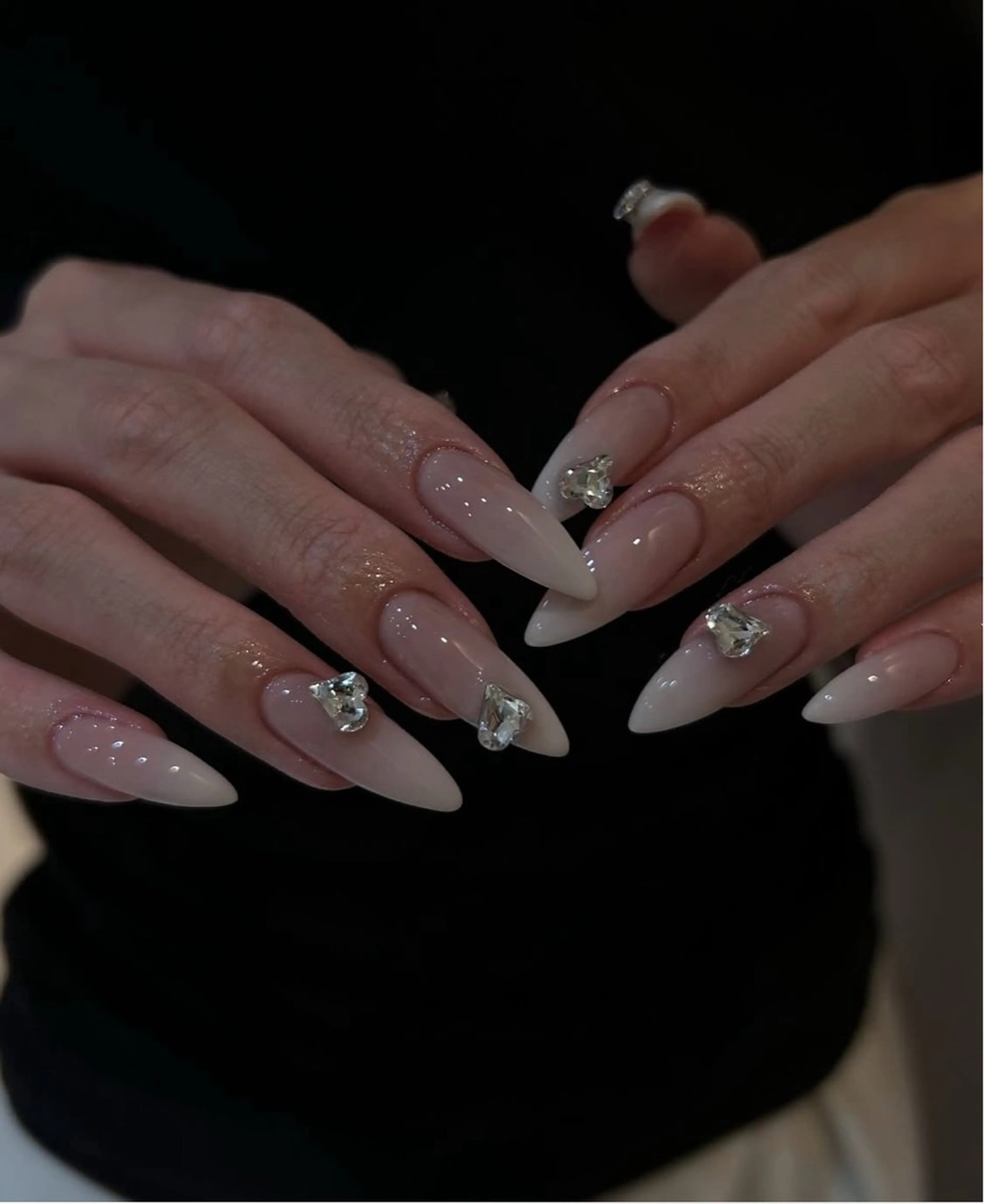 ネイル フレンチネイル グラデーション 韓国ネイル マグネットネイル シンプルネイル ハンドネイル CoMo Nailのネイルデザイン