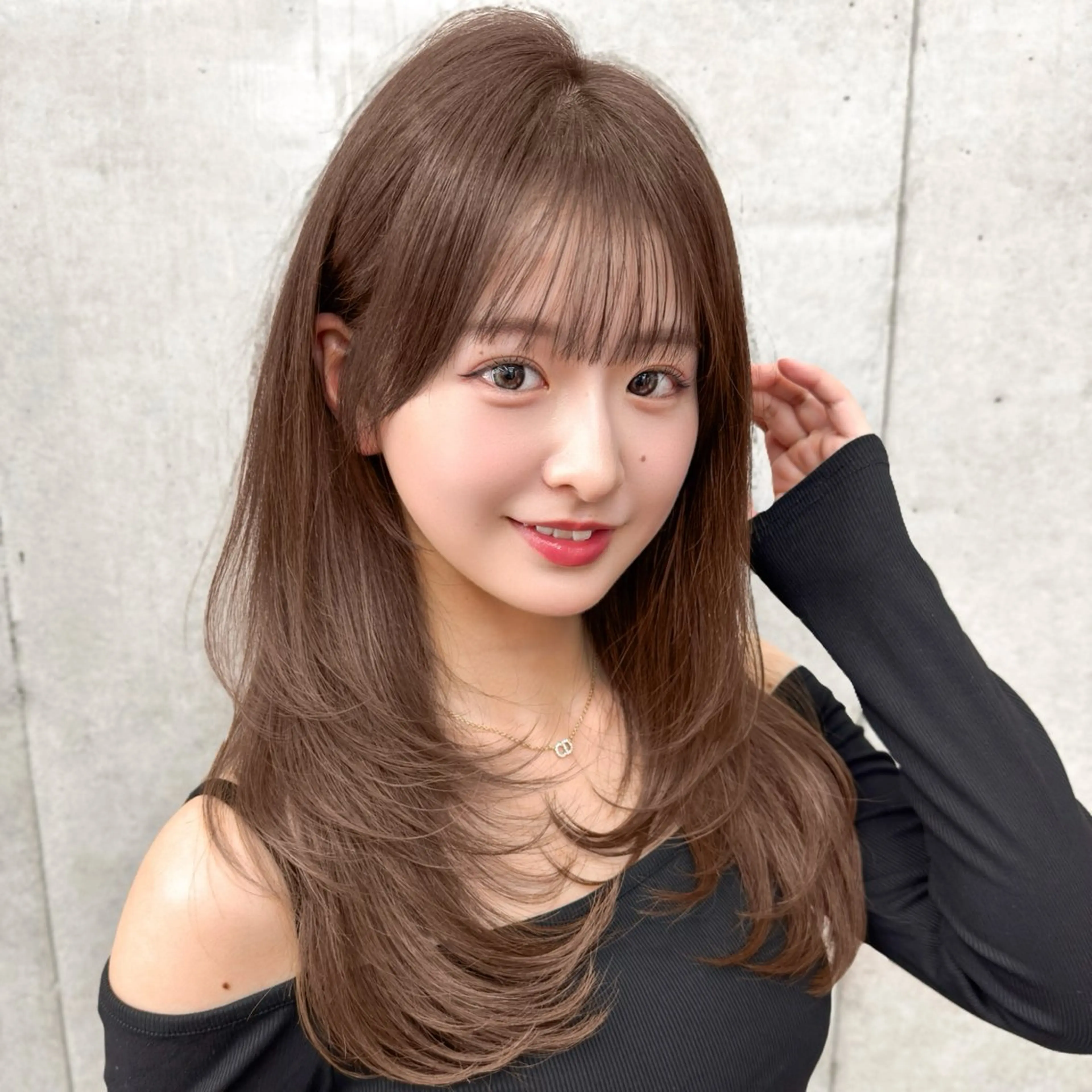 ロング カラー カット ヘアカラー トリートメント 韓国ヘア🇰🇷 レイヤー/芝春樹のヘアスタイル