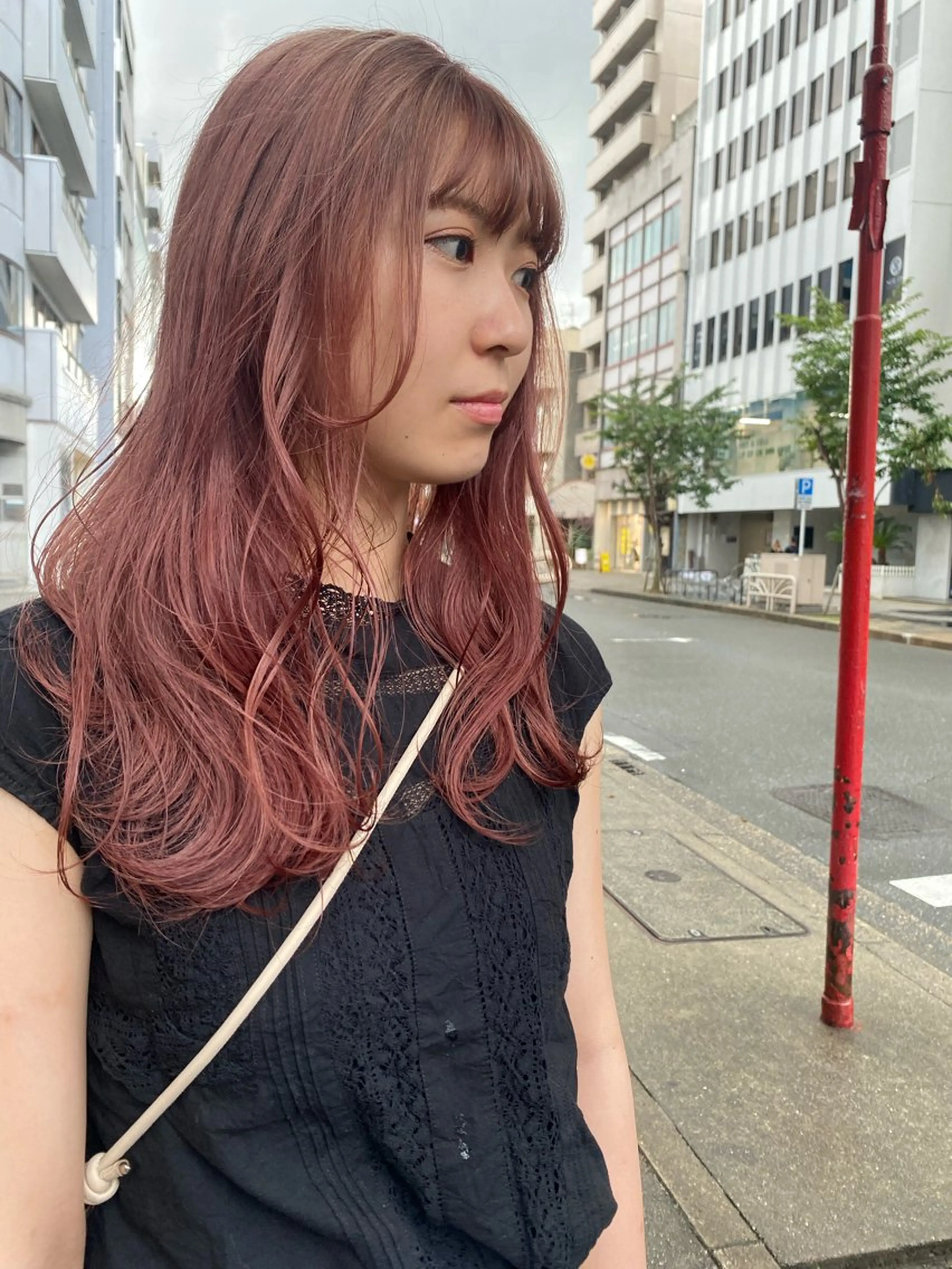 ロング ヘアカラー ヒラカホ/ ブリーチ/似合わせのヘアスタイル