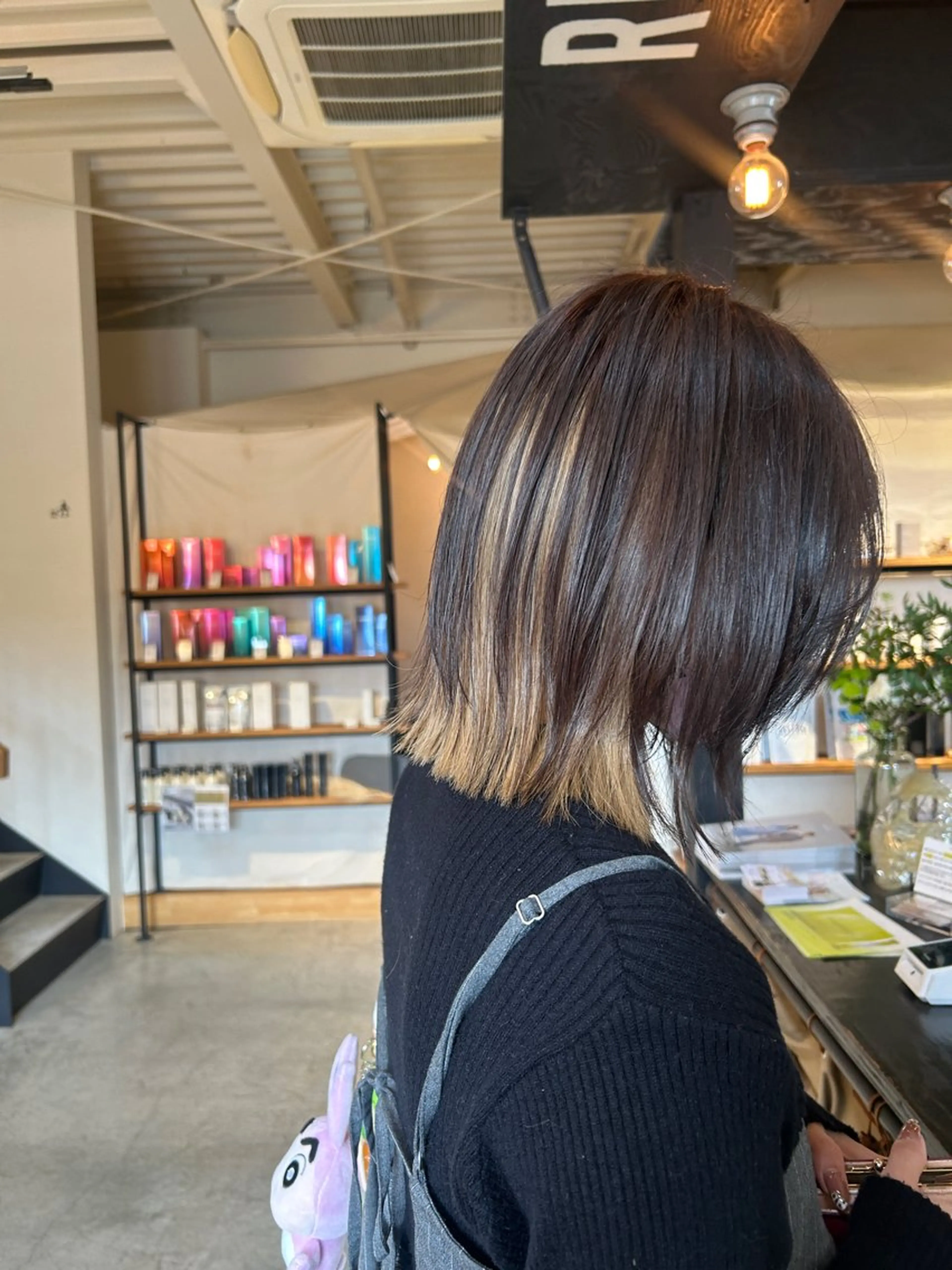 カラー ブリーチ ヘアカラー オリーブベージュ/ 岡崎/みゆうのヘアスタイル