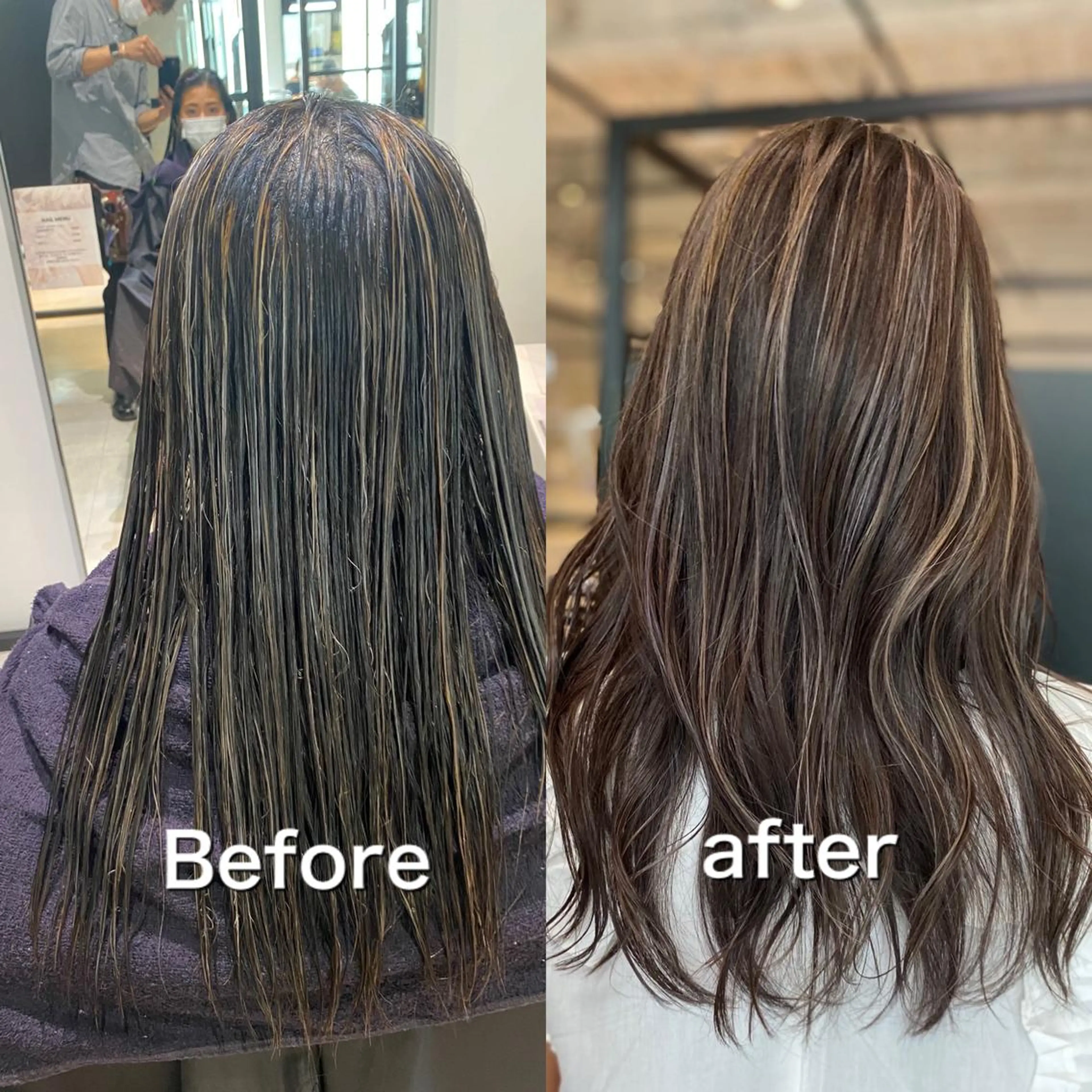 ロング カラー バレイヤージュ ベージュカラー ブリーチ ケアブリーチ デザインカラー カット ヘアカラー salowin梅田茶屋町suite所属・ハイトーンヘア/ 島崎　タクミのヘアスタイル