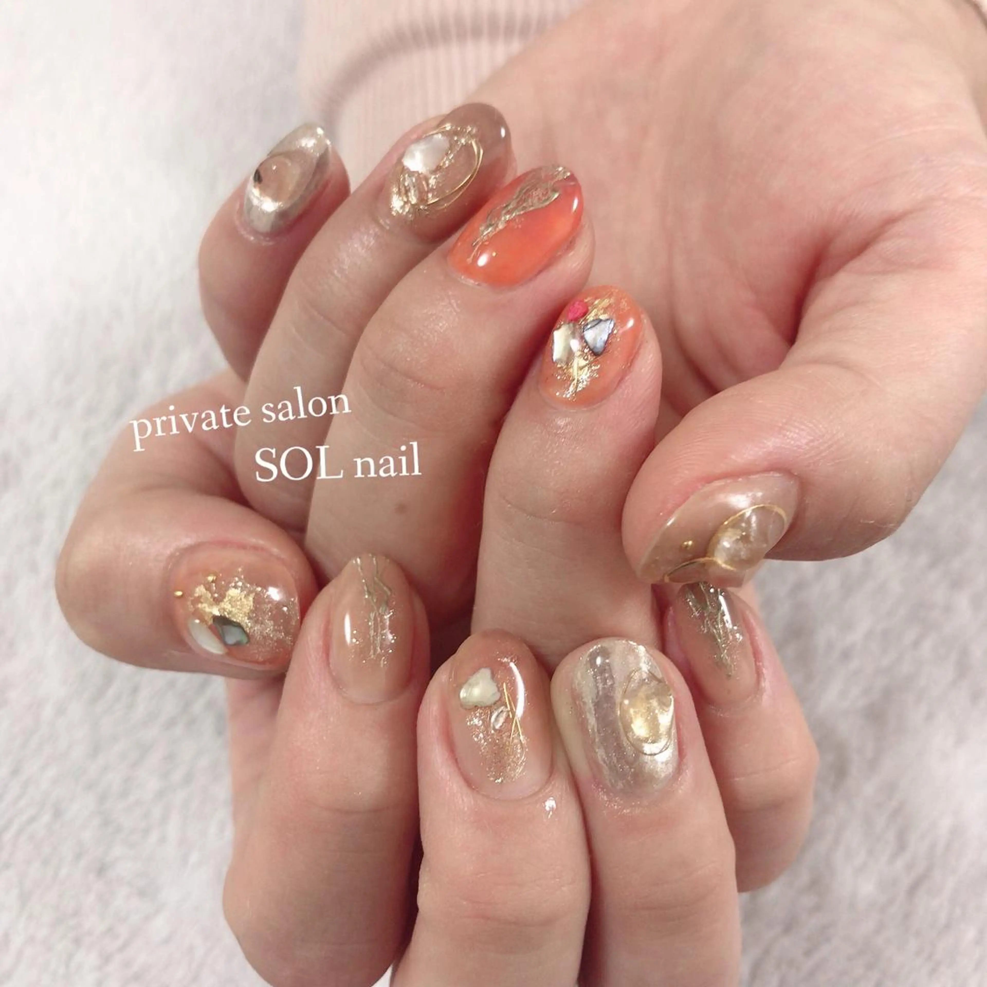 ネイル ハンドネイル SOL NAILのネイルデザイン