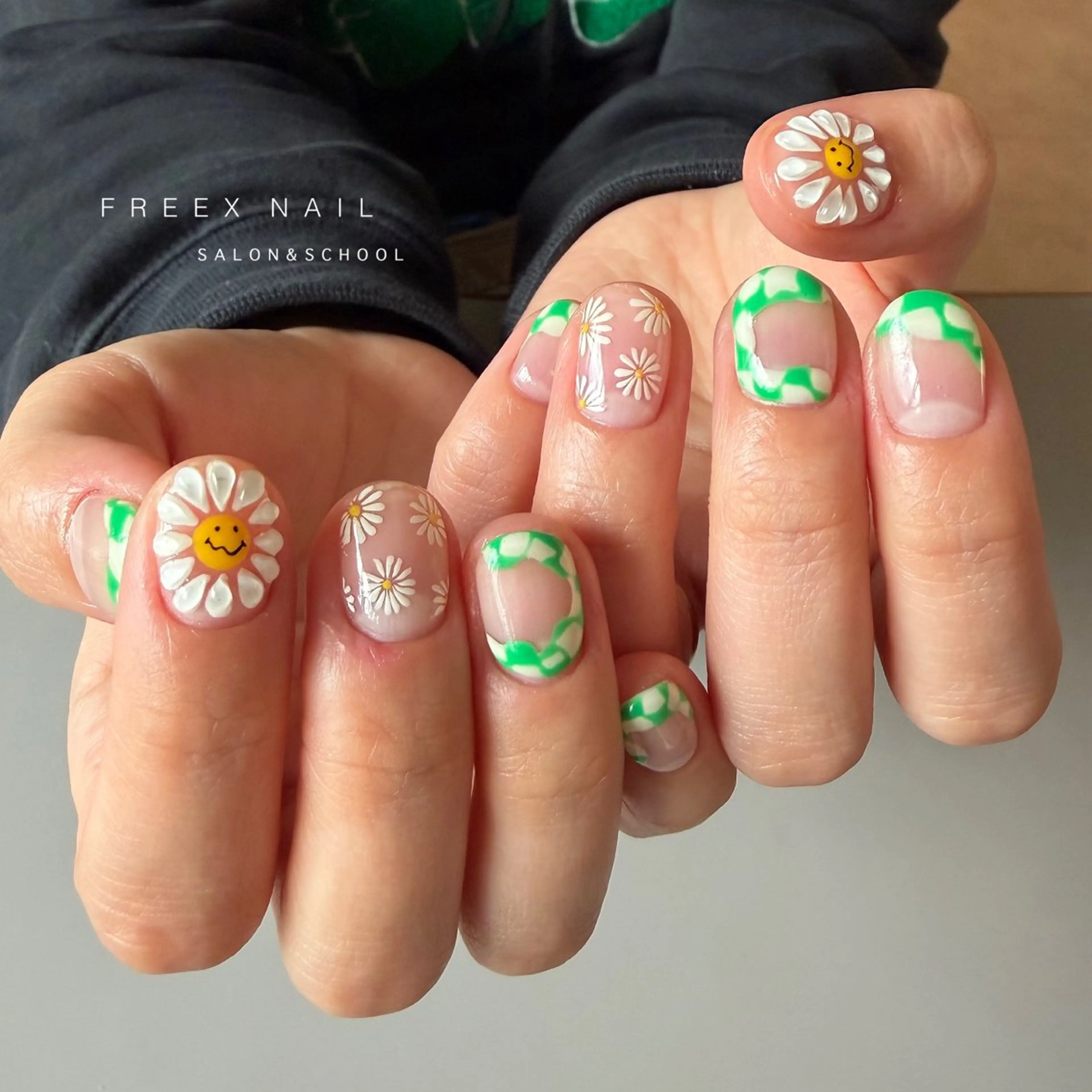 ネイル 韓国ネイル ハンドネイル freex nail /ニュアンス/個性派のネイルデザイン