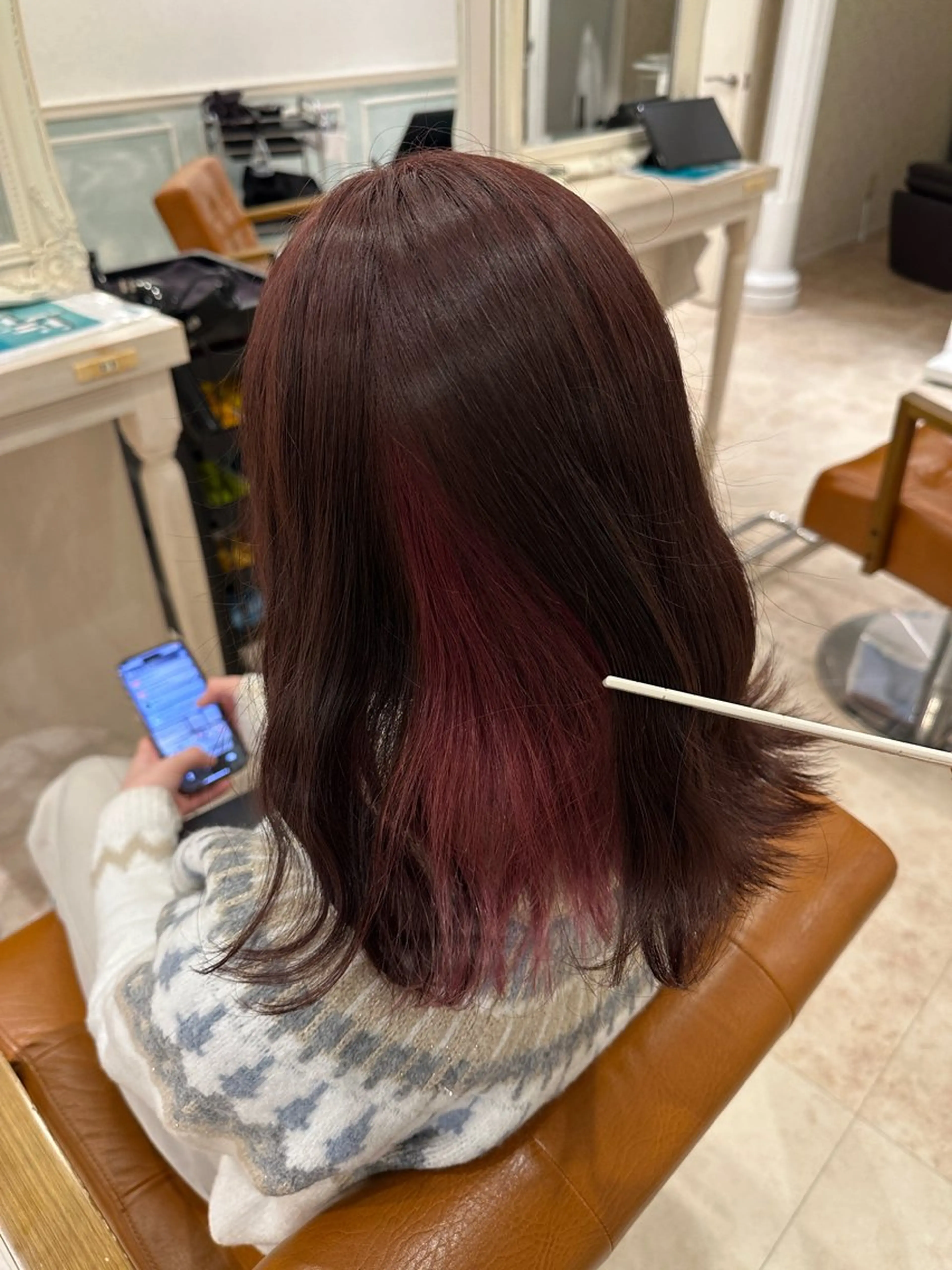 カラー 山口 珠莉のヘアスタイル