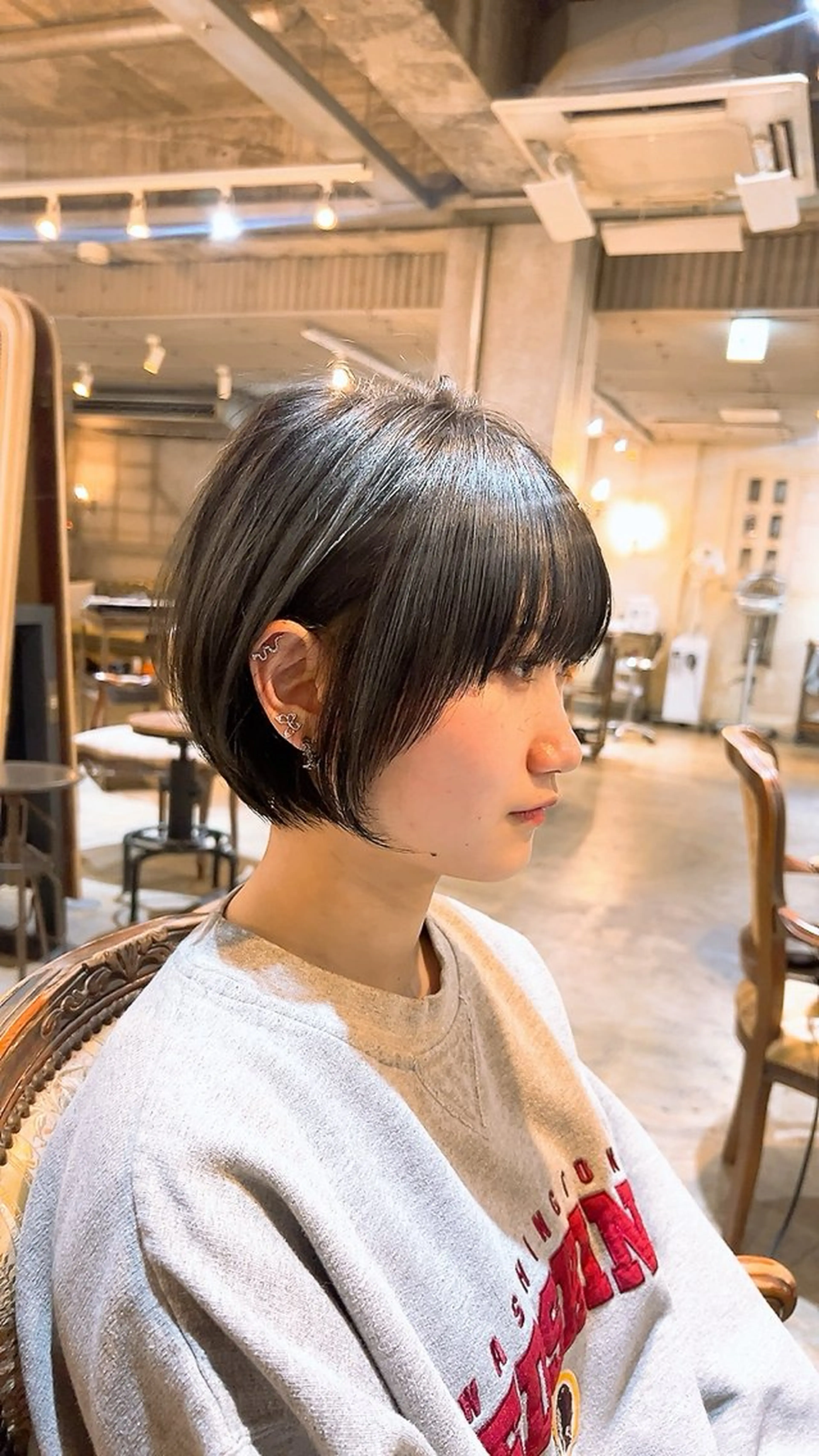 丸みショート(絶壁補正)+ワンステップトリートメントの写真