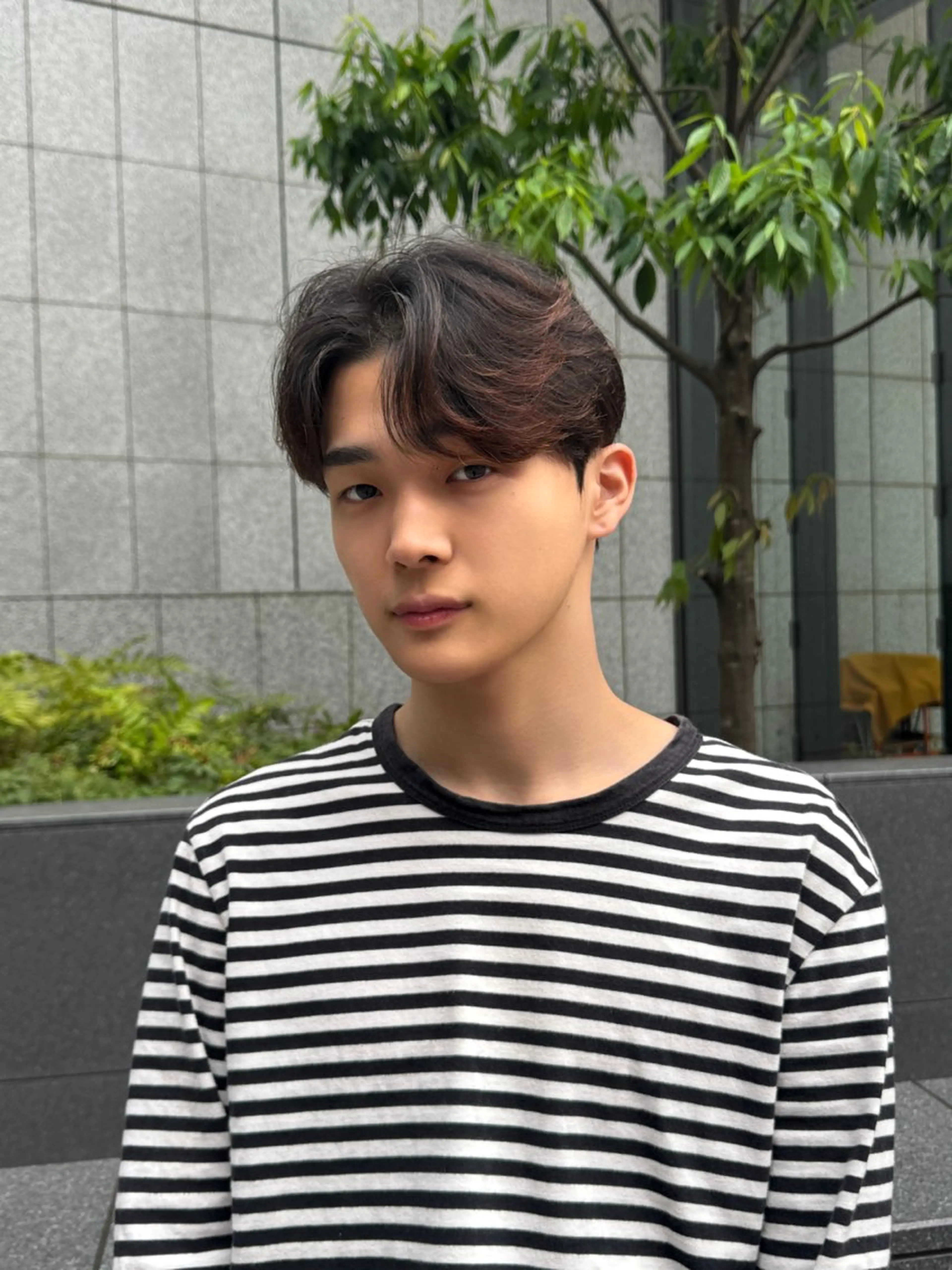 ミディアム ミディアムパーマ くせ毛 韓国風ヘア 縮毛矯正 韓国特化 なおきのヘアスタイル