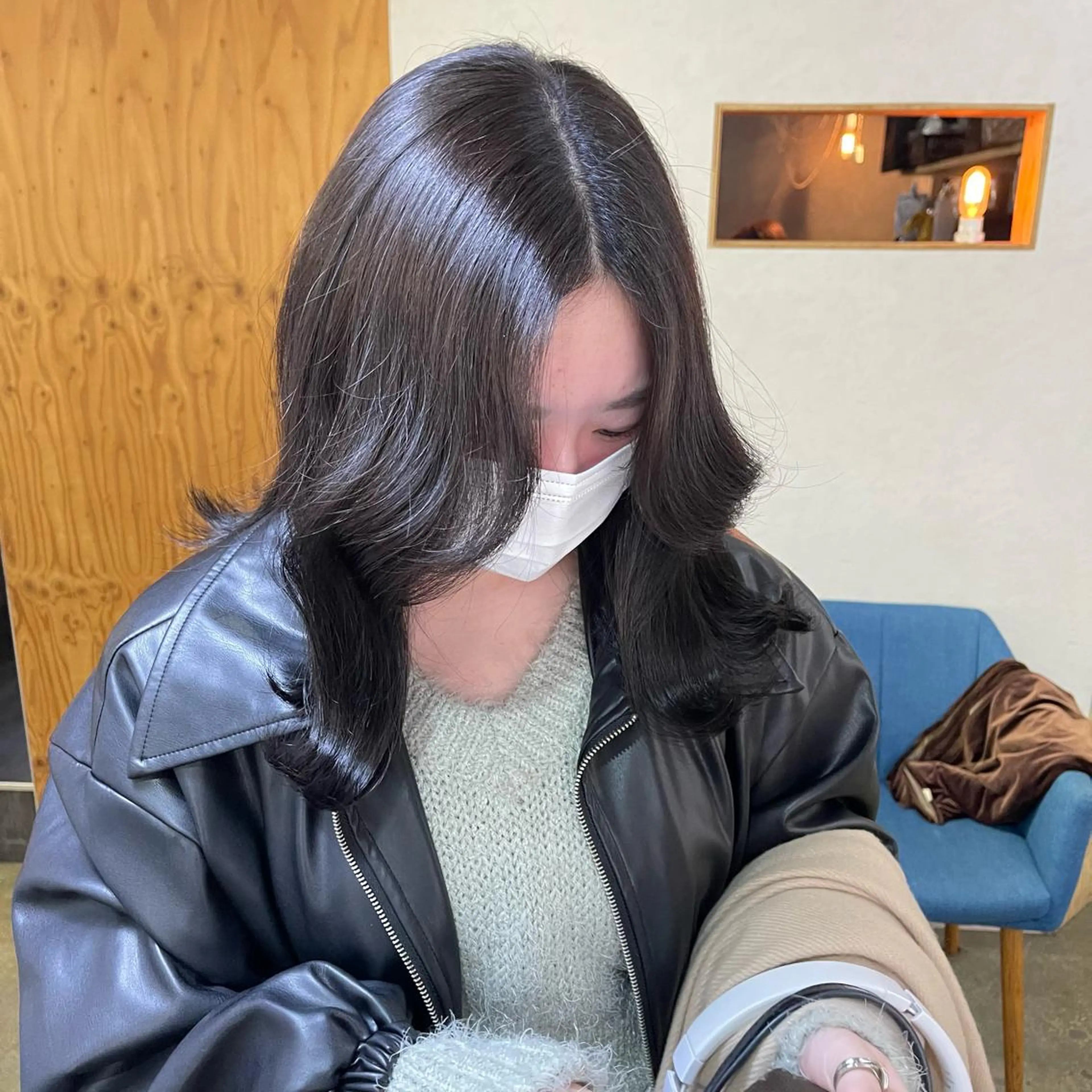 セミロング ヘアカラー トリートメント ナカヤマナナエ ♡のヘアスタイル