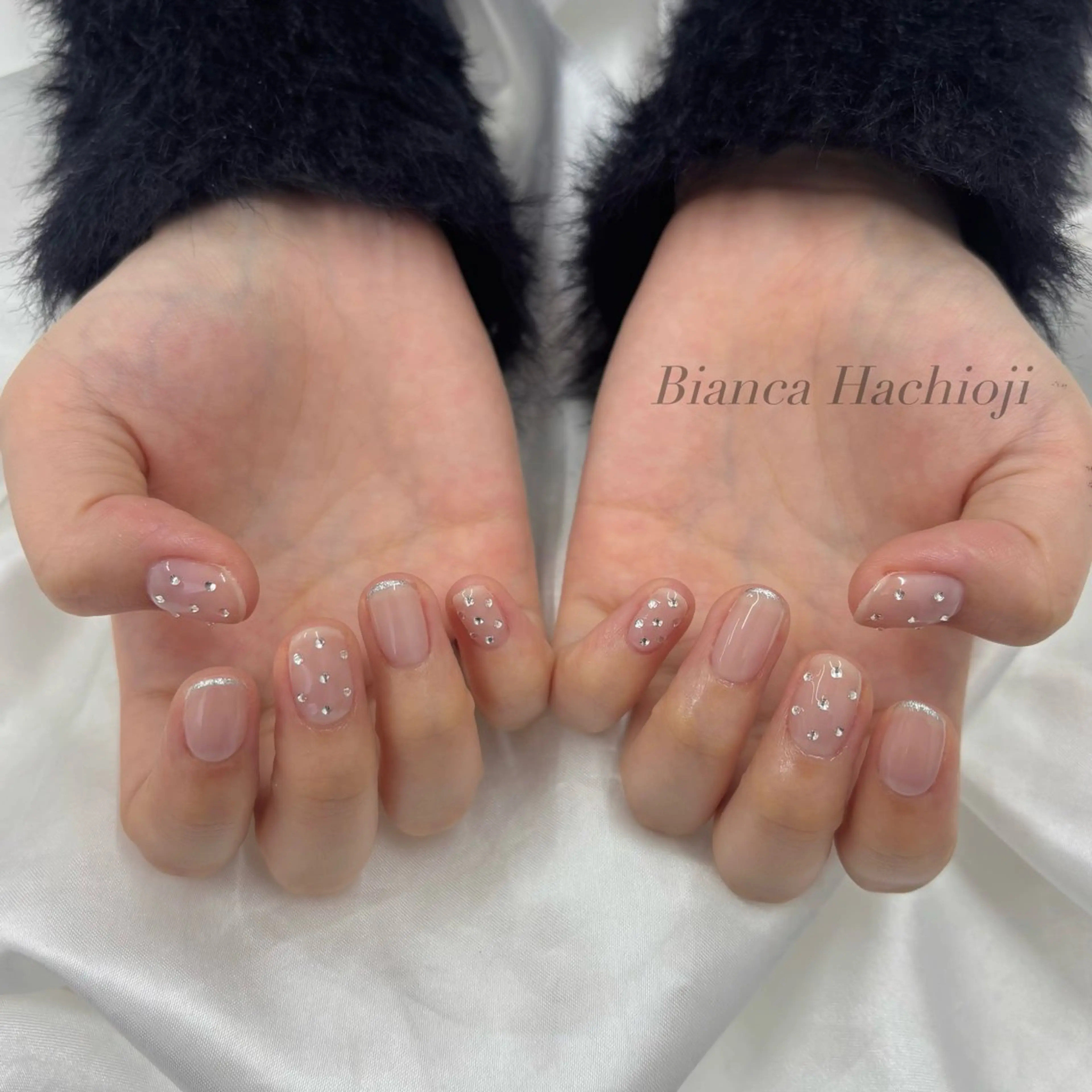 ネイル ハンドネイル Bianca長津田 Mukae⋆.✶🖤のネイルデザイン