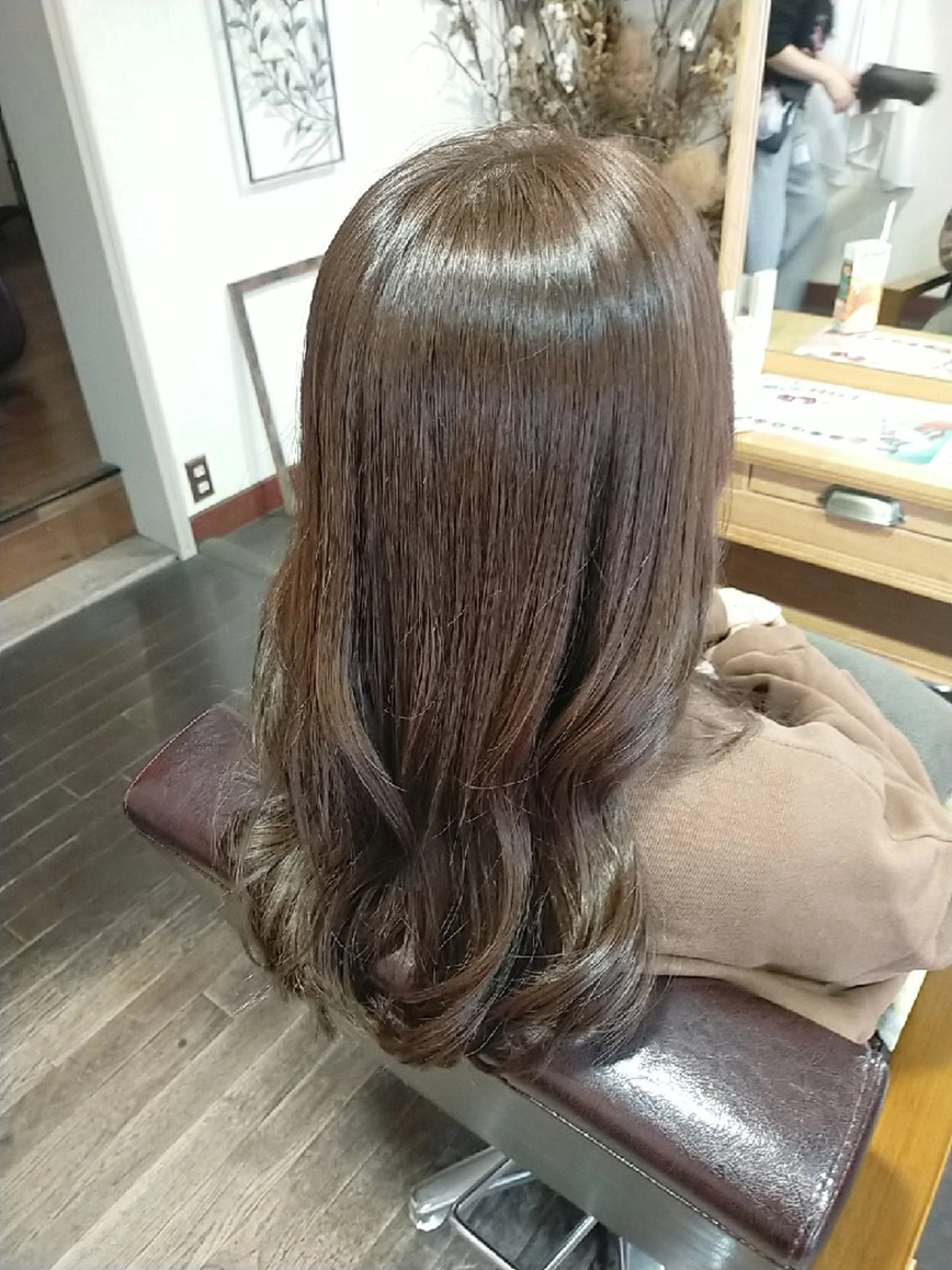 ロング カラー 透明感カラー グレージュ カット ヘアカラー ASAKO ✴︎アメリシュシュのヘアスタイル