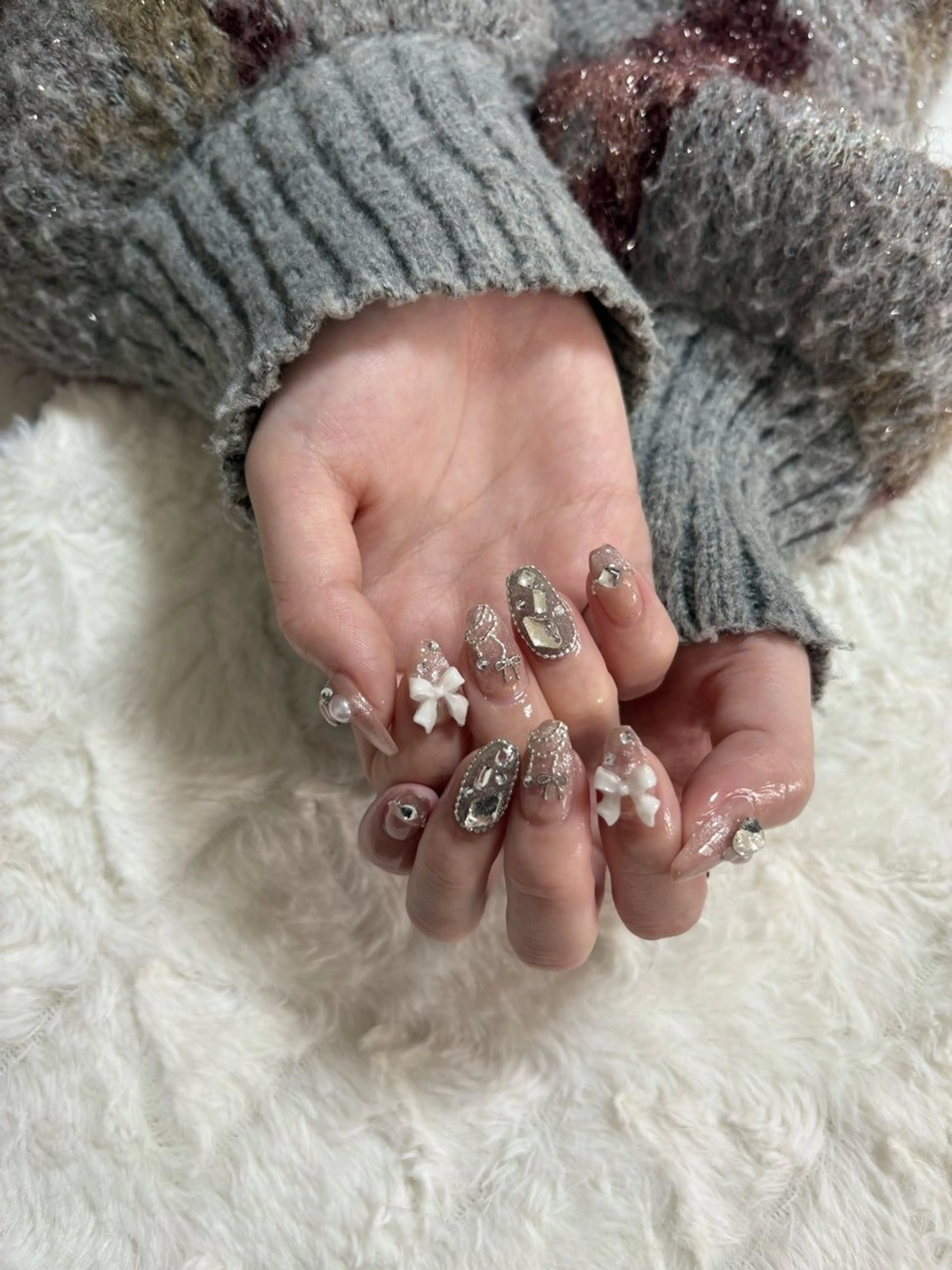 ネイル ガーリー ワンホンネイル ハンドネイル 琥空 -KOA-のネイルデザイン