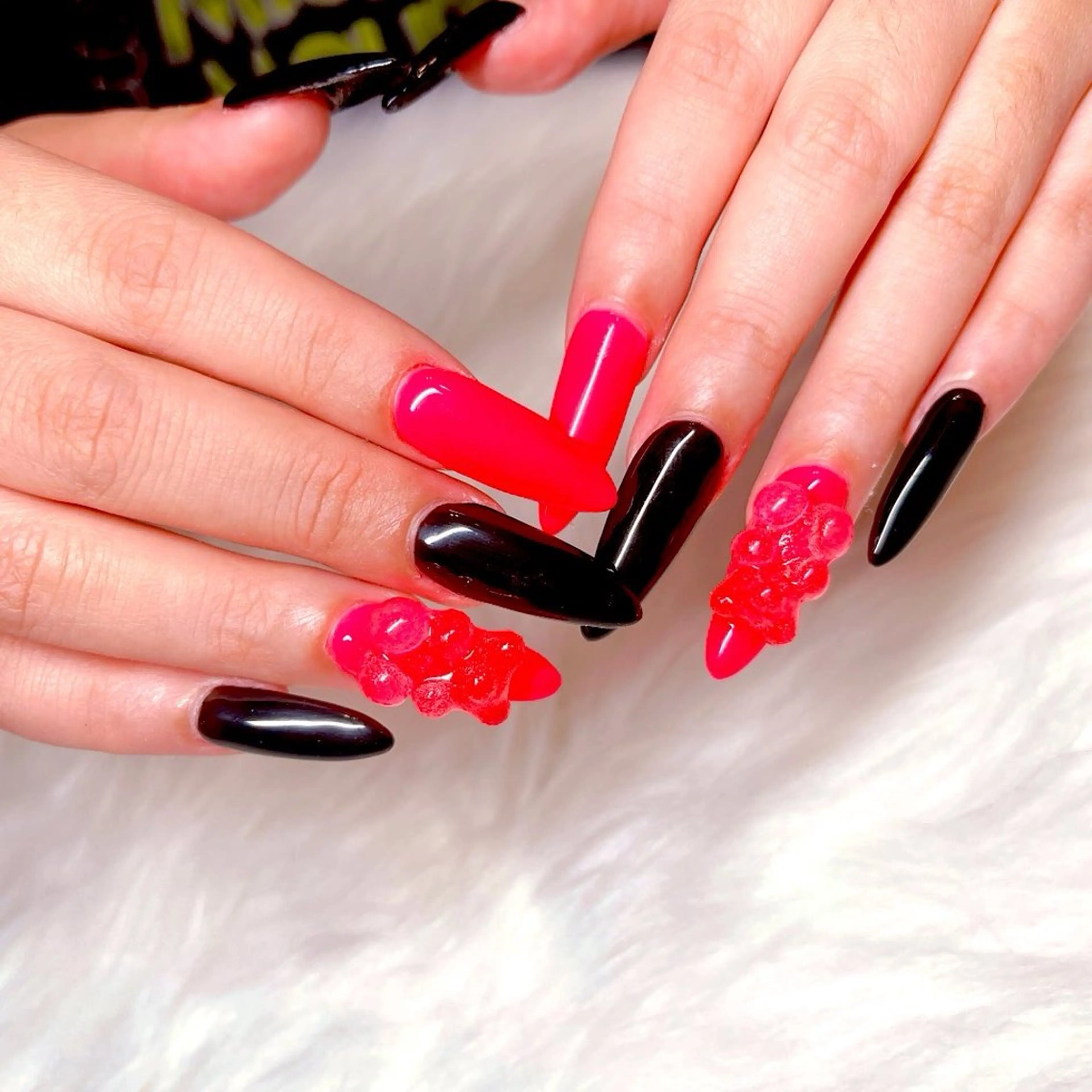 🧸☁️.｡:･ハンド10本チップ長さ出し*･.｡🧸ワンカラーorラメグラデーションネイル💅の写真