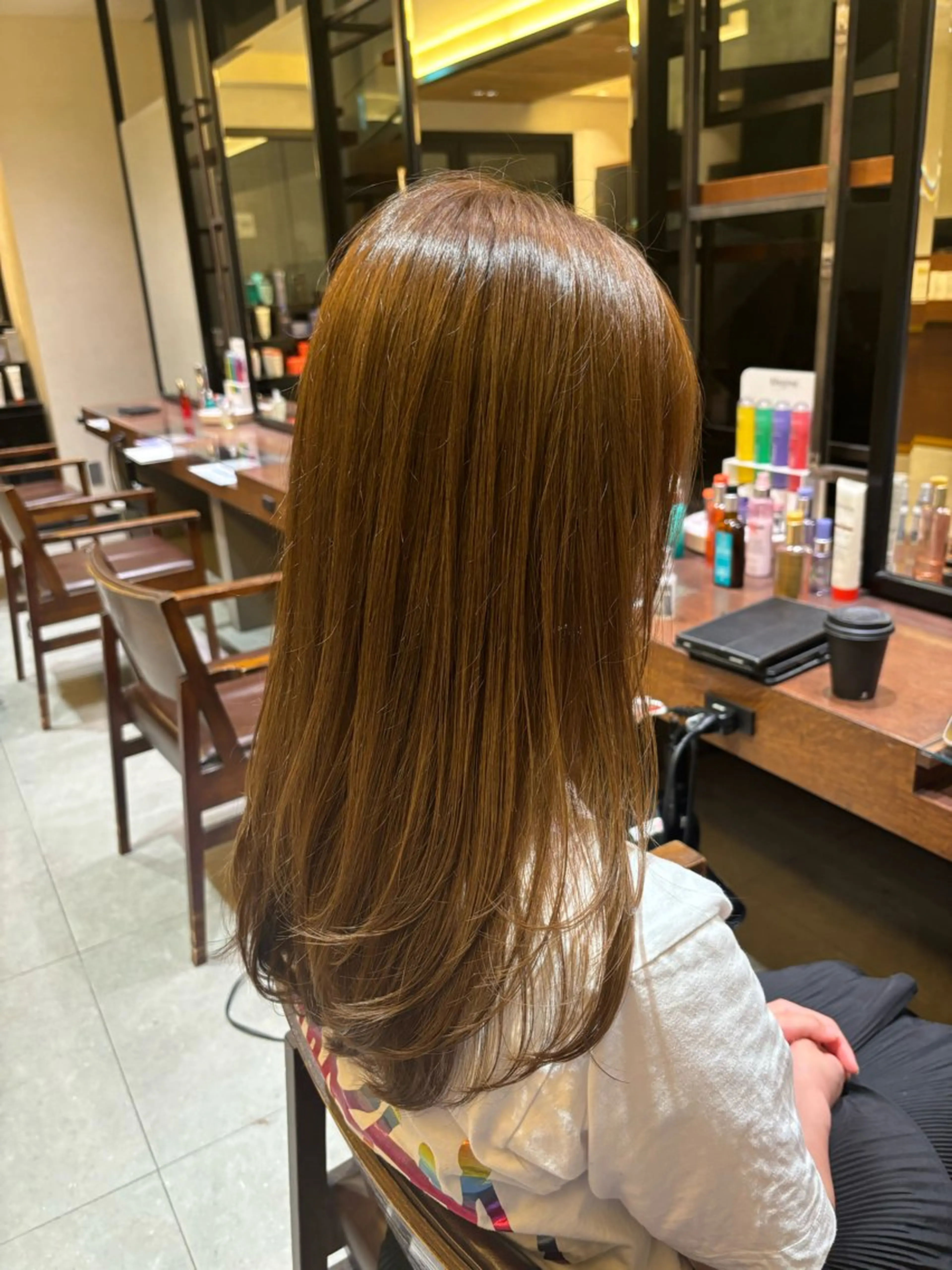 ロング カラー 縮毛矯正/髪質改善 ルクア9F/小倉悠佑のヘアスタイル