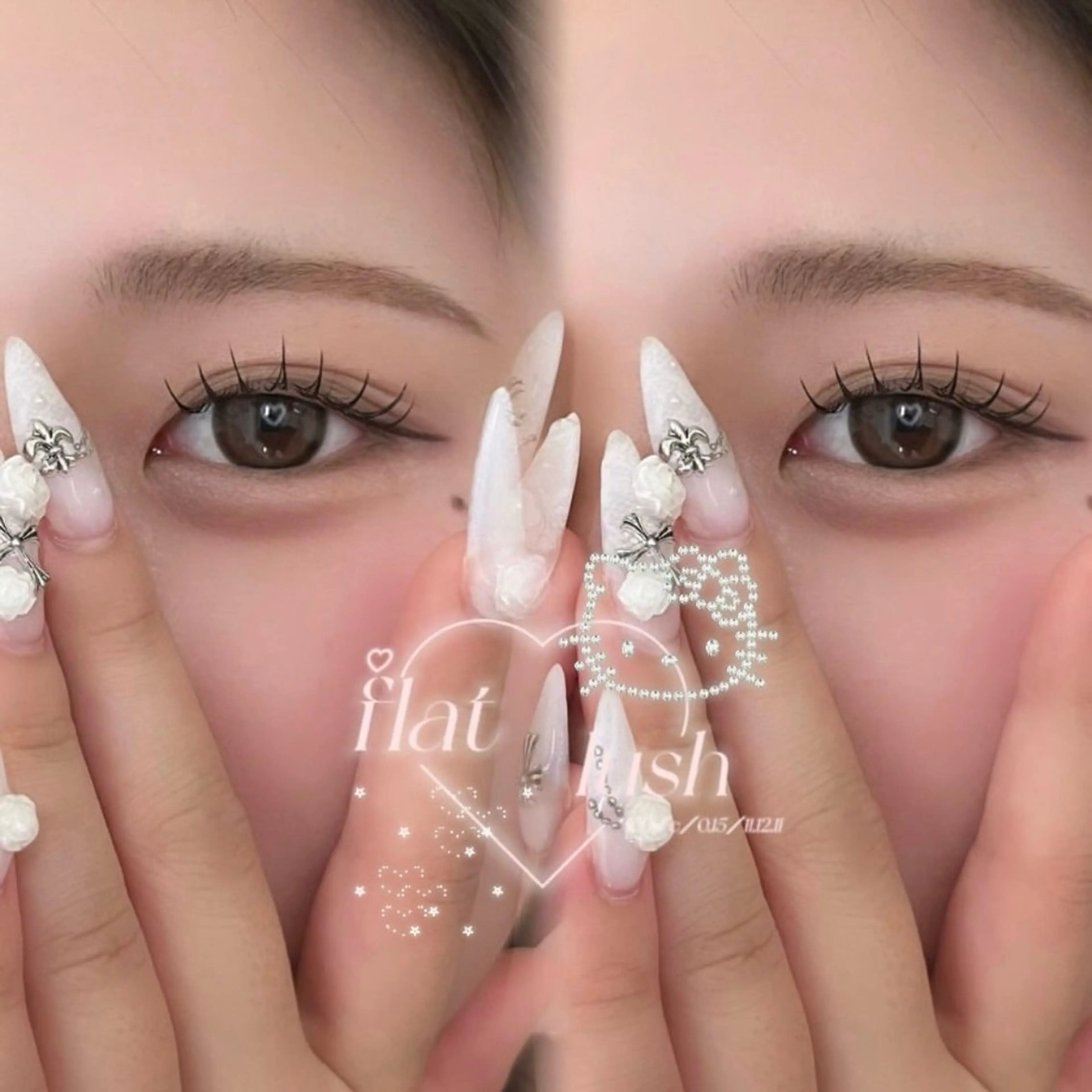 🎀5月限定🎀 束感フラットラッシュ120本 ￥4400／ 期間限定オフ、コーティング無料✩⡱の写真