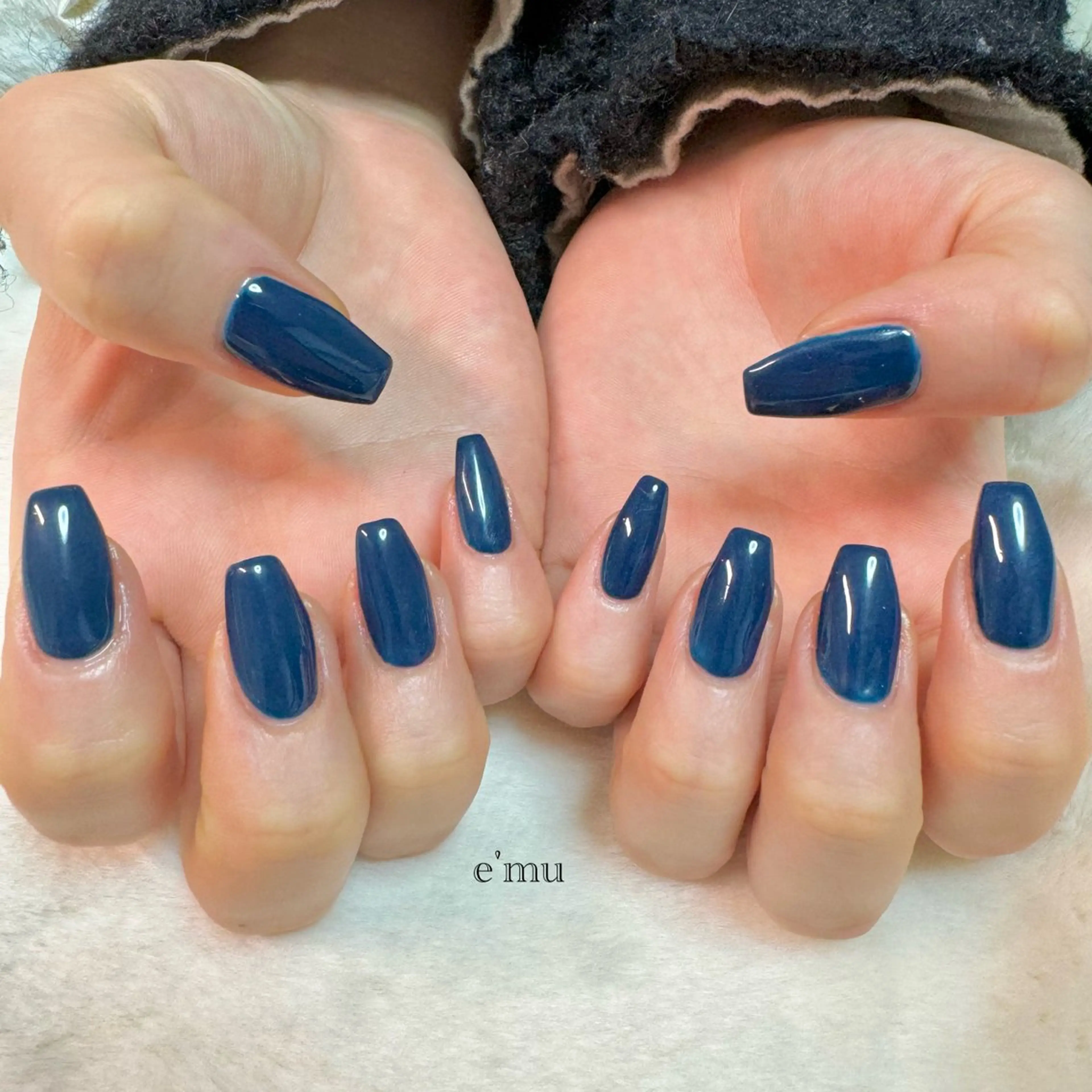 ネイル ブルー ハンドネイル nail salon e'mu💐のネイルデザイン