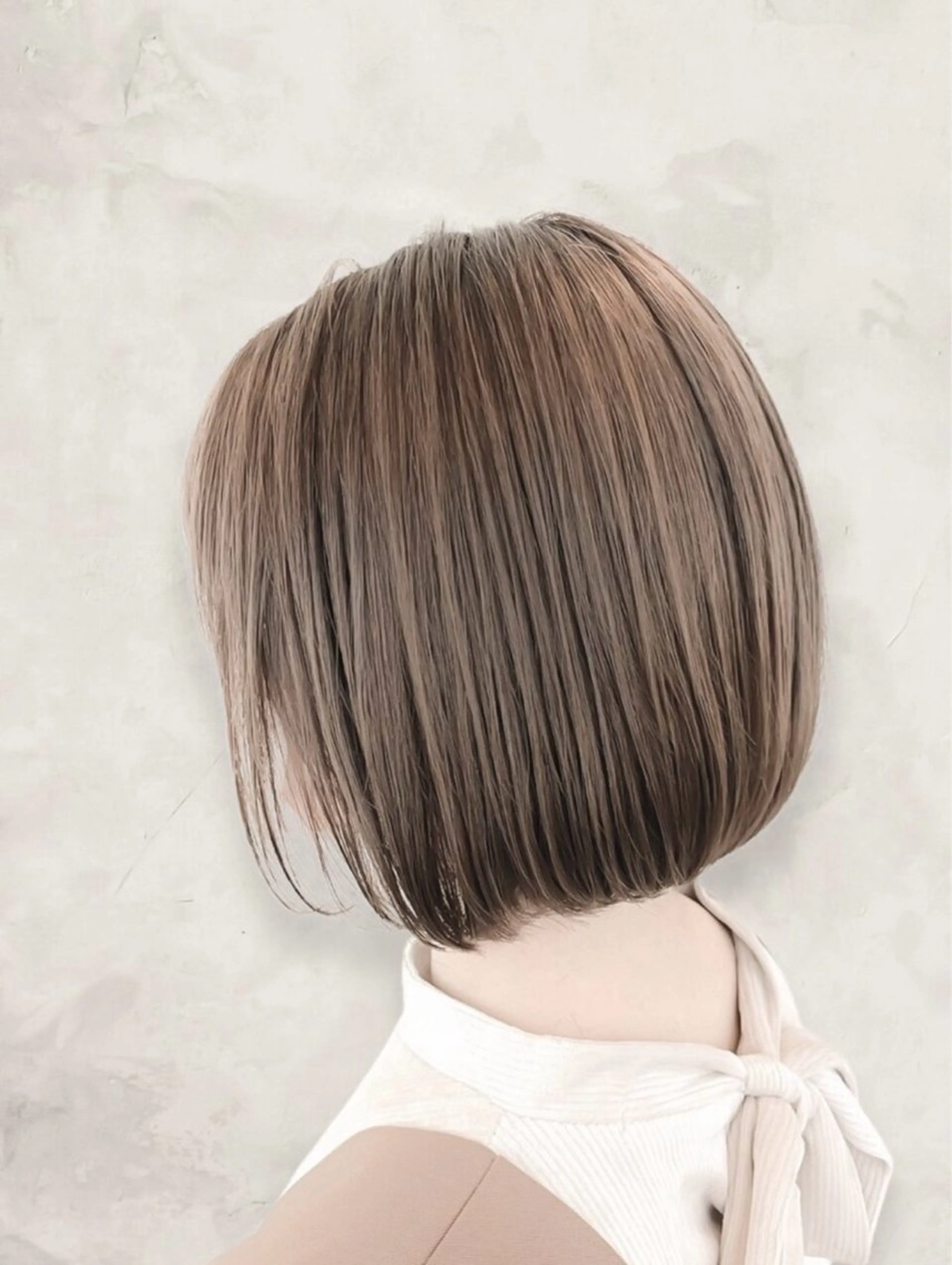 ミディアム ヘアカラー 山下 仁愛のヘアスタイル
