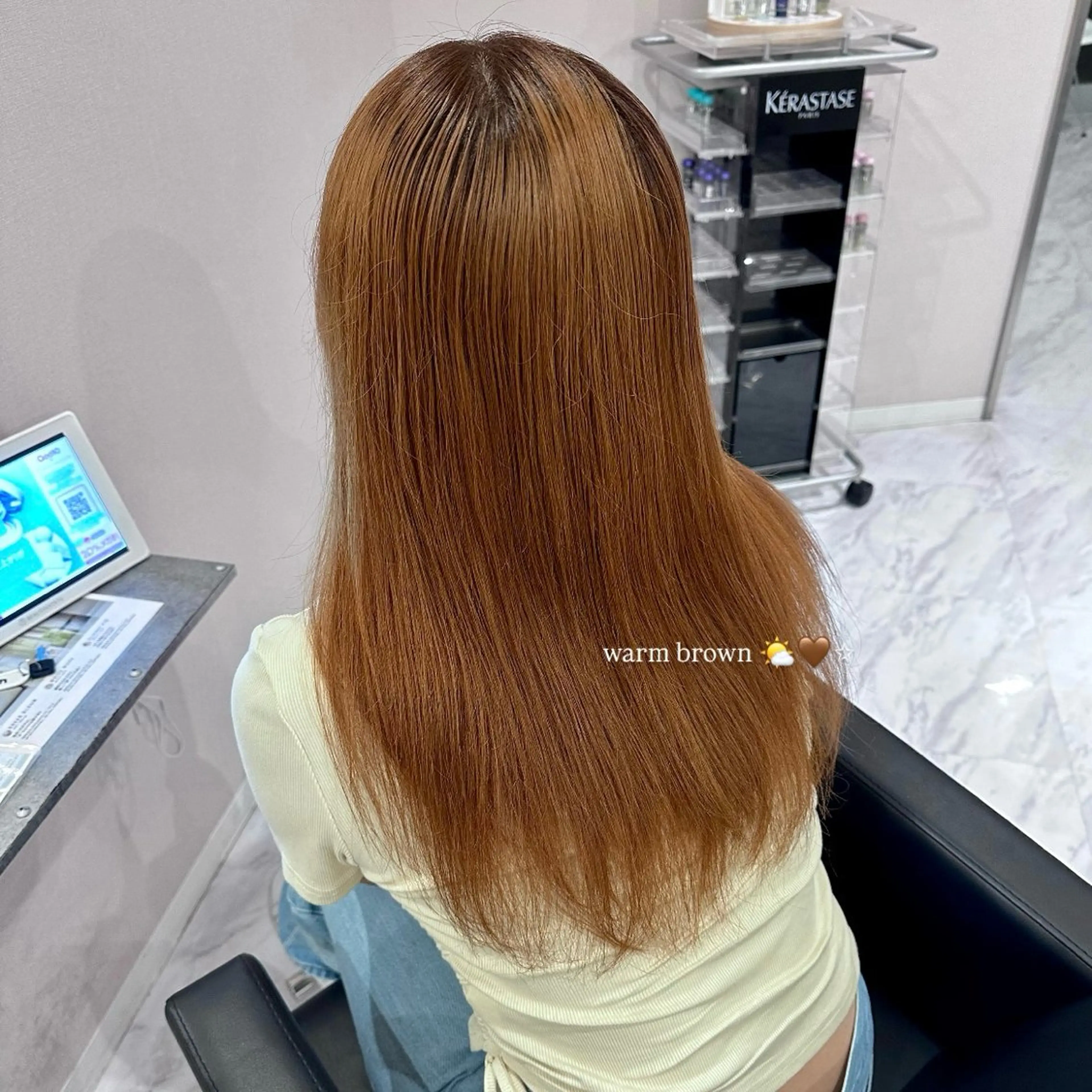 ロング カラー ヘアカラー 透明感カラー🪼🩵 𝐑𝐢𝐧のヘアスタイル