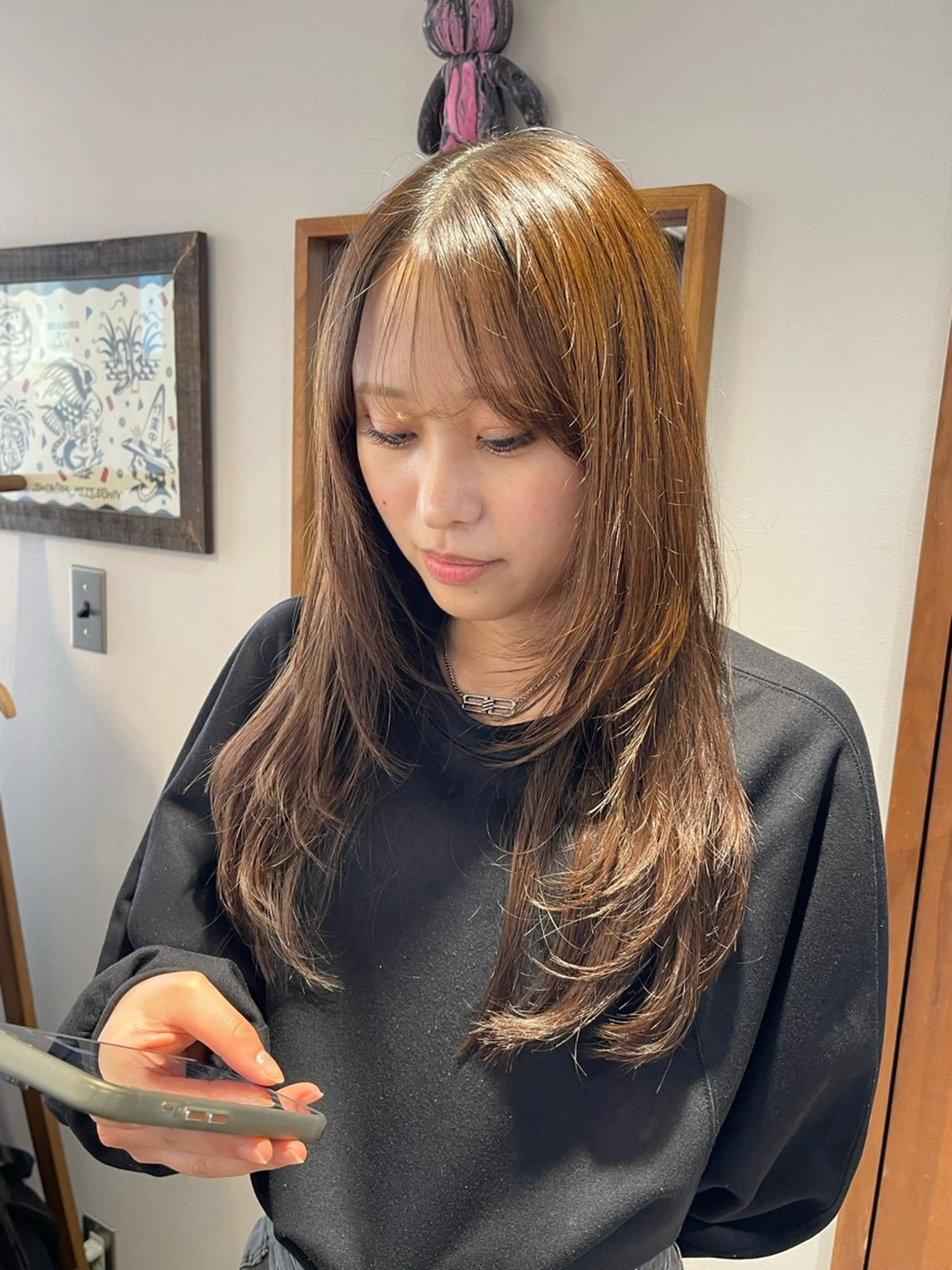 セミロング EIGHT 濱田響のヘアスタイル