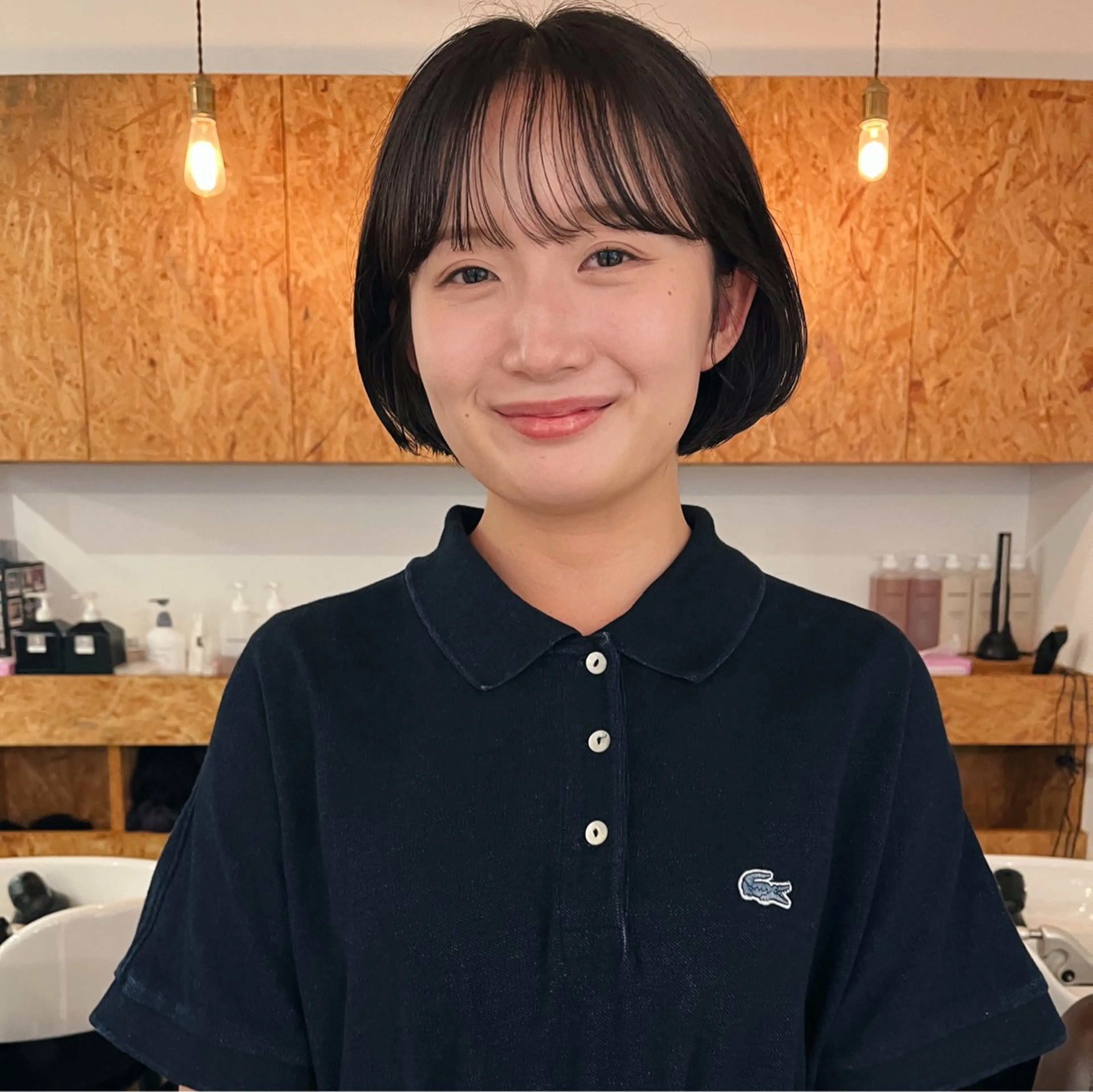ショート ボブ 暖色/パーマ 🌼クニトウメイのヘアスタイル