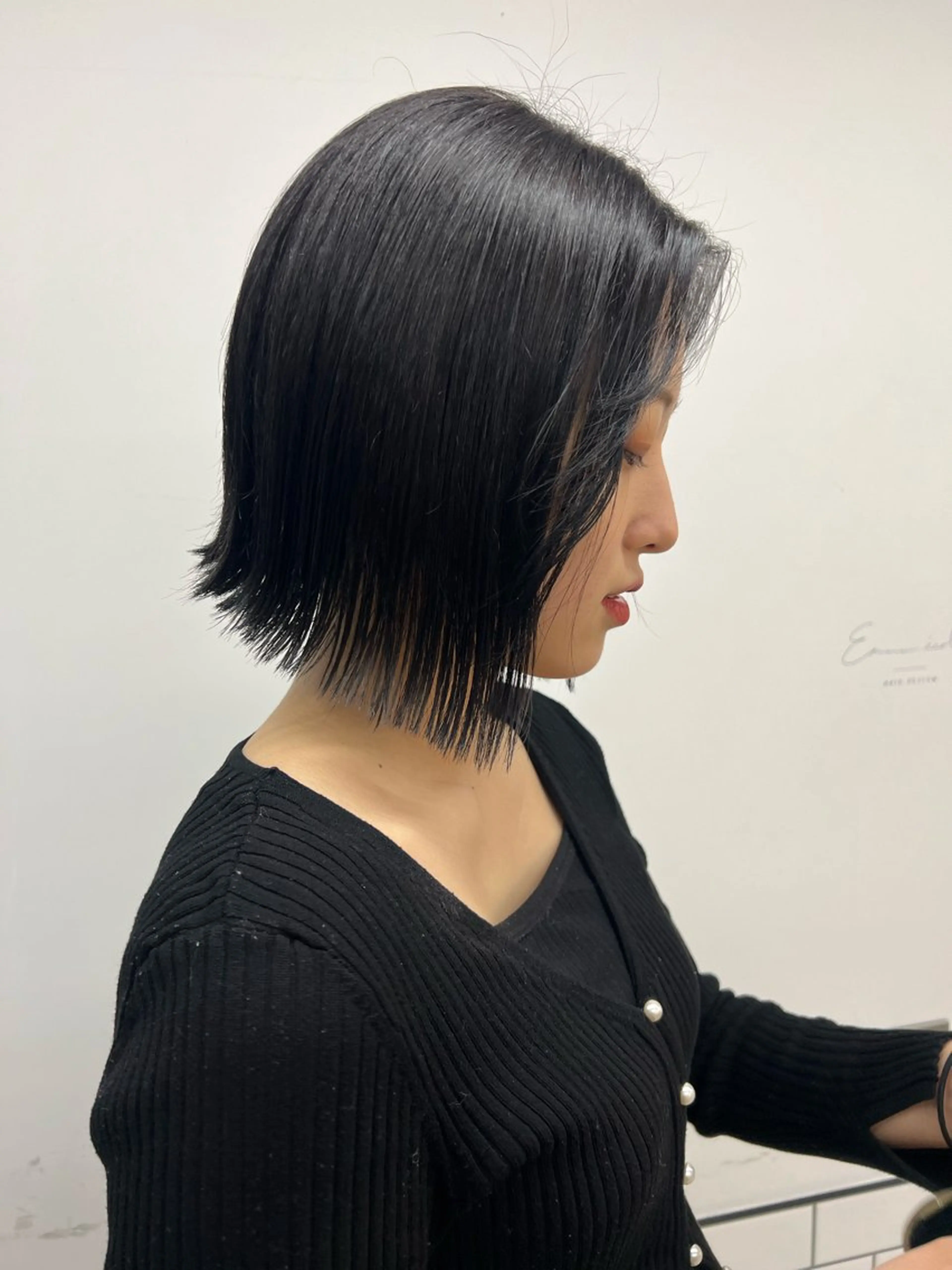 ショート 切りっぱなしボブ ボブ 奥田 葵のヘアスタイル