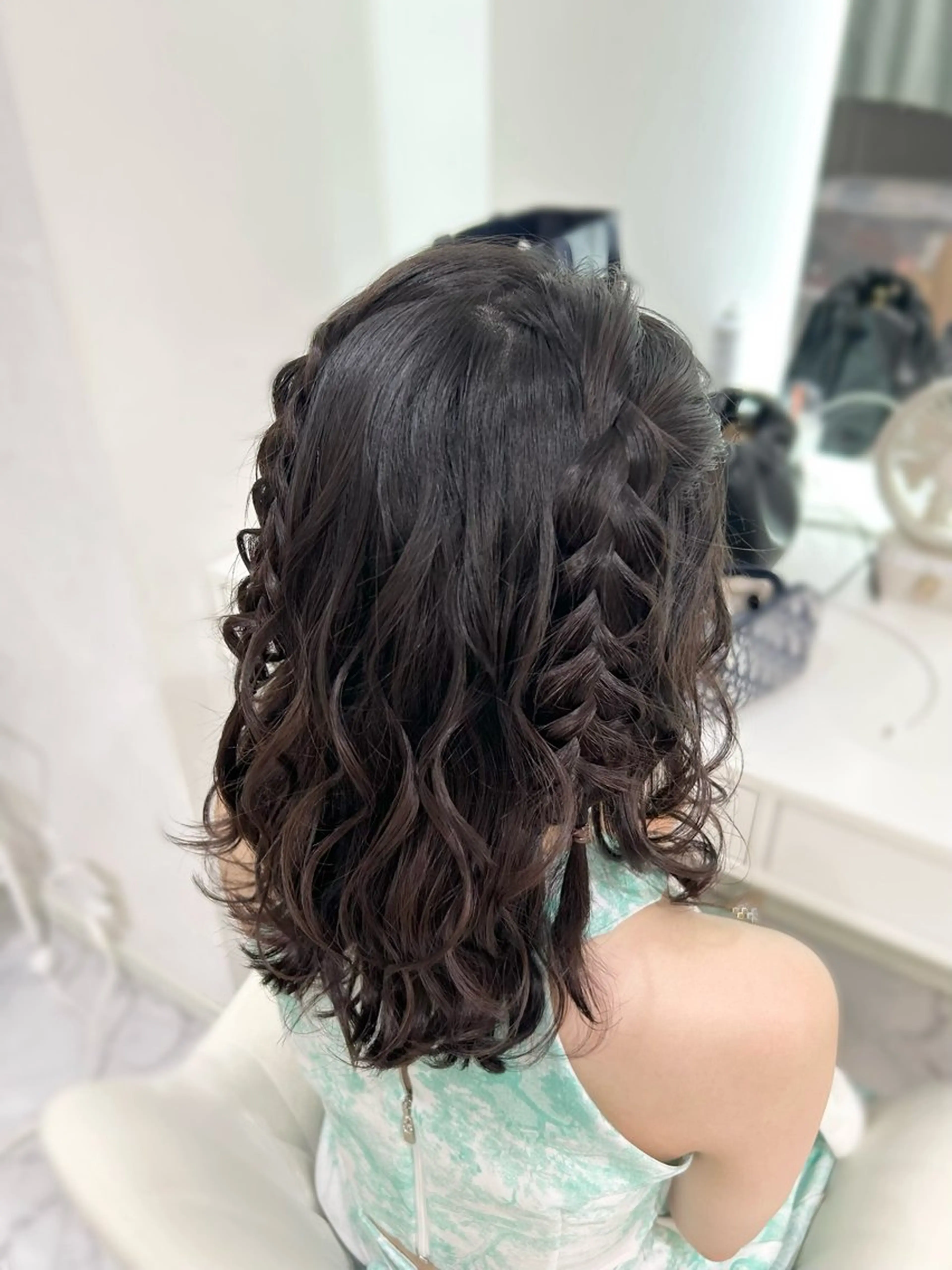 セミロング ヘアアレンジ ヘアセット ヘアセット専門店 Rのヘアスタイル