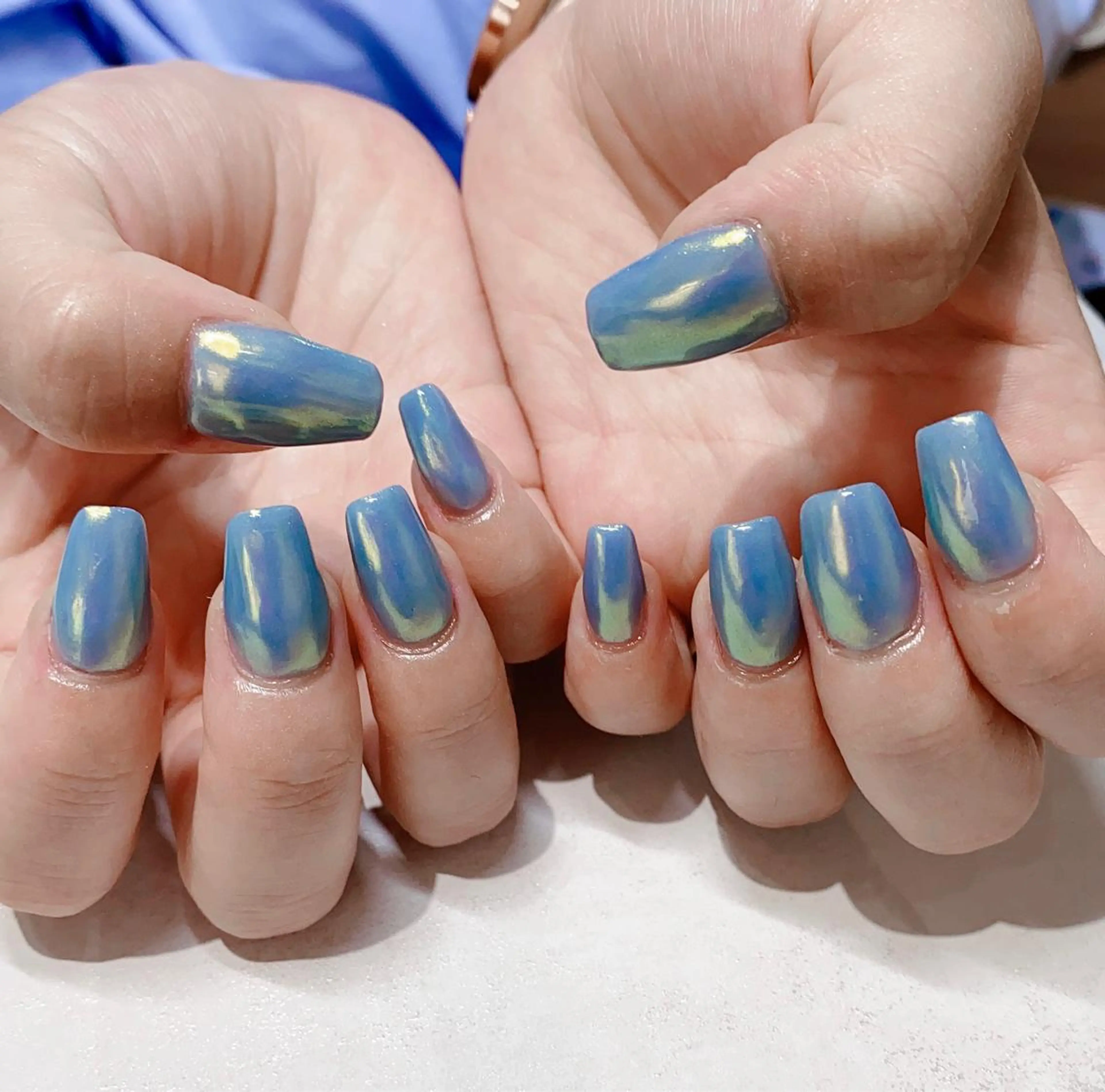 期間限定❣️スカルプミラーorオーロラデザイン限定🙂ジェルコート付きの写真