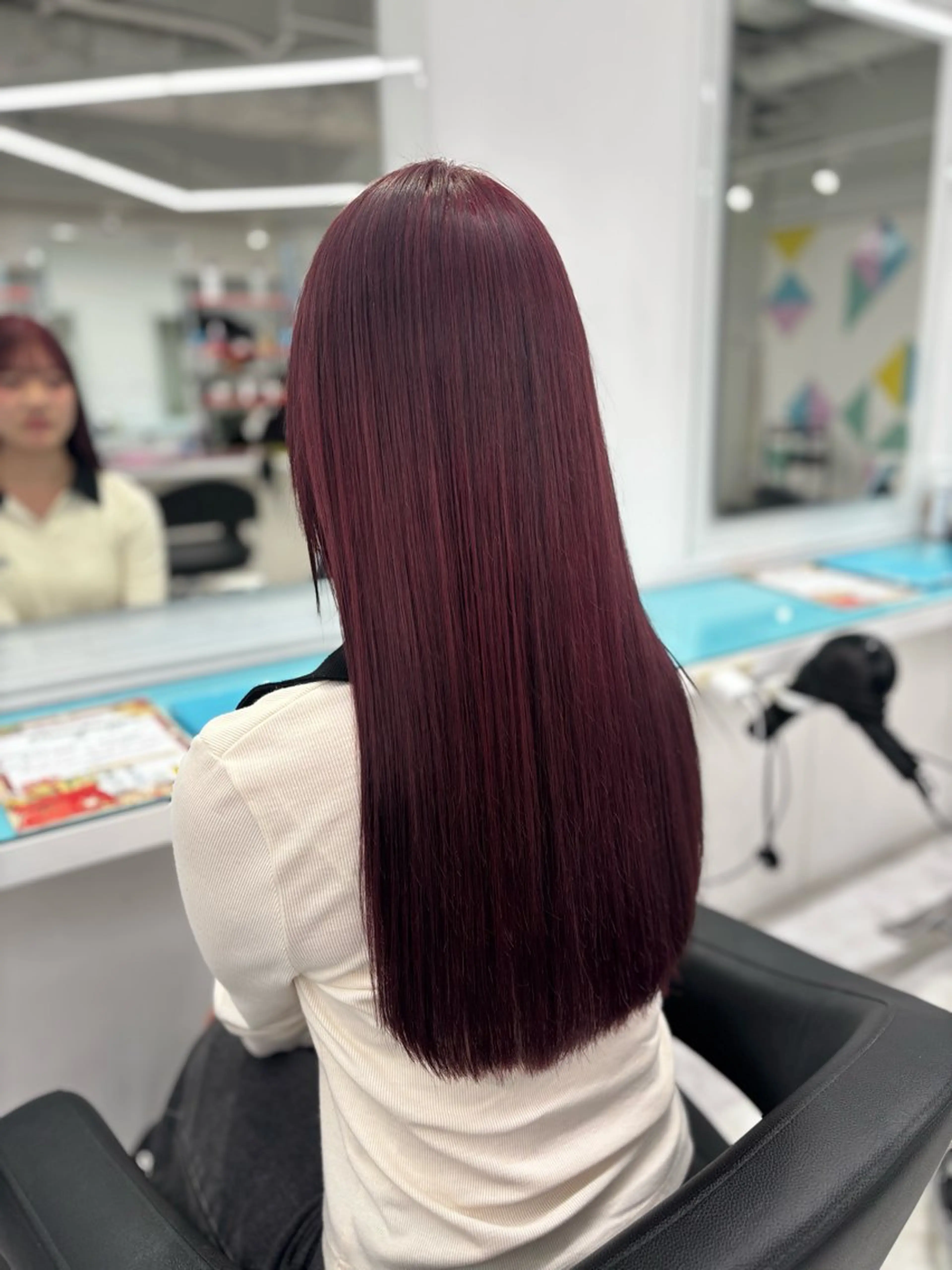 ロング カラー ヘアアレンジ えびけん/色落ちまで 可愛い♥️のヘアスタイル